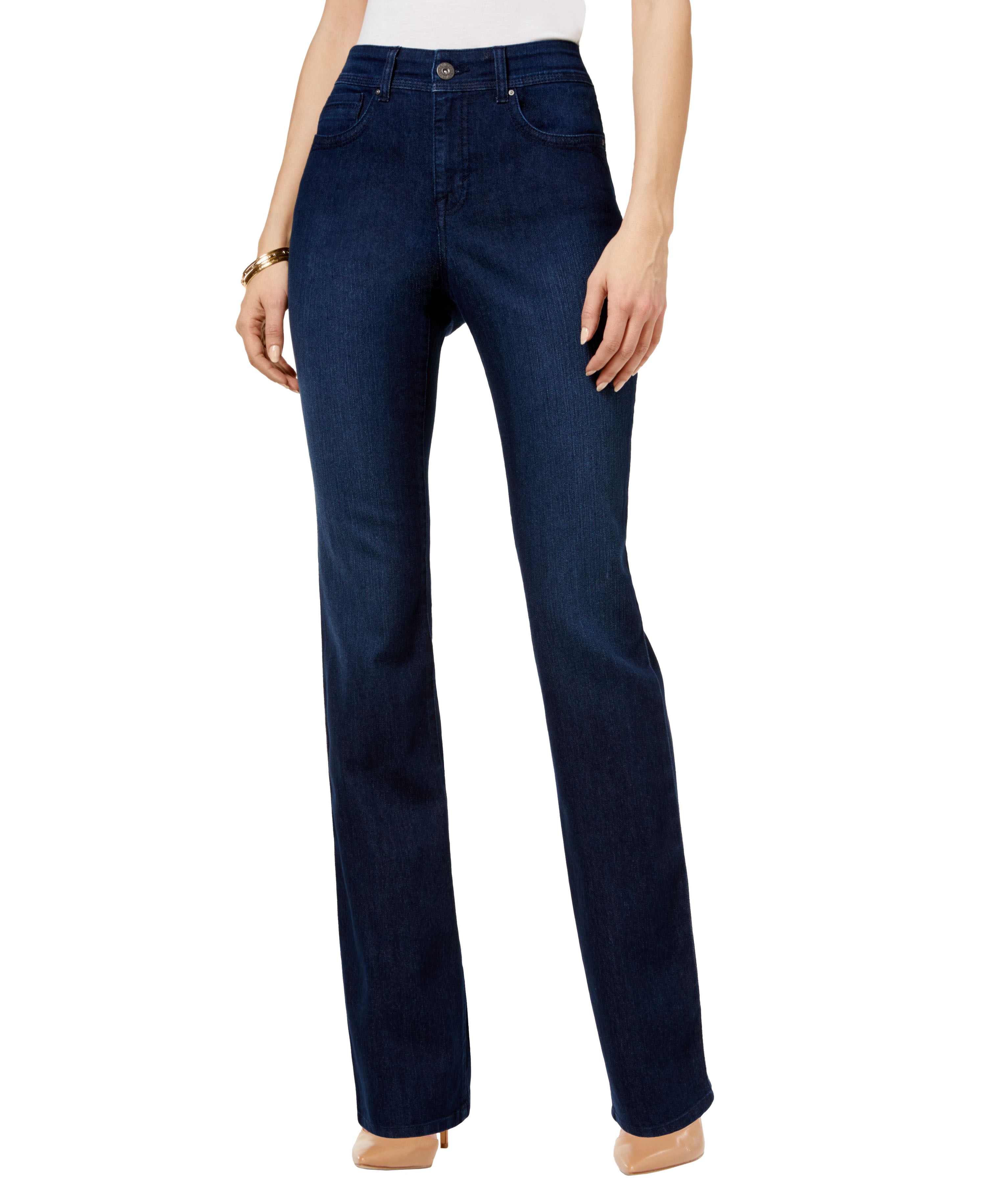Petite Tummy-Control Straight-Leg Jeans, Petite & Petite Short