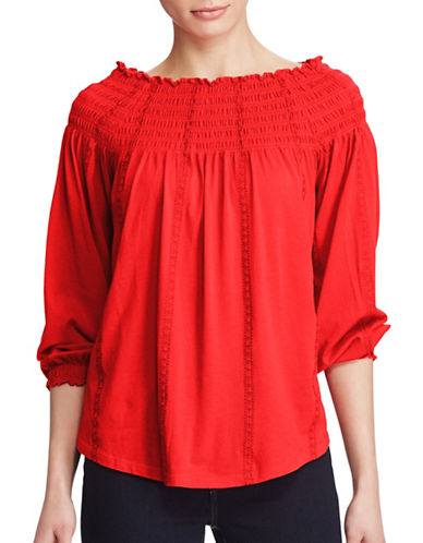 Smocked Off-The-Shoulder Top