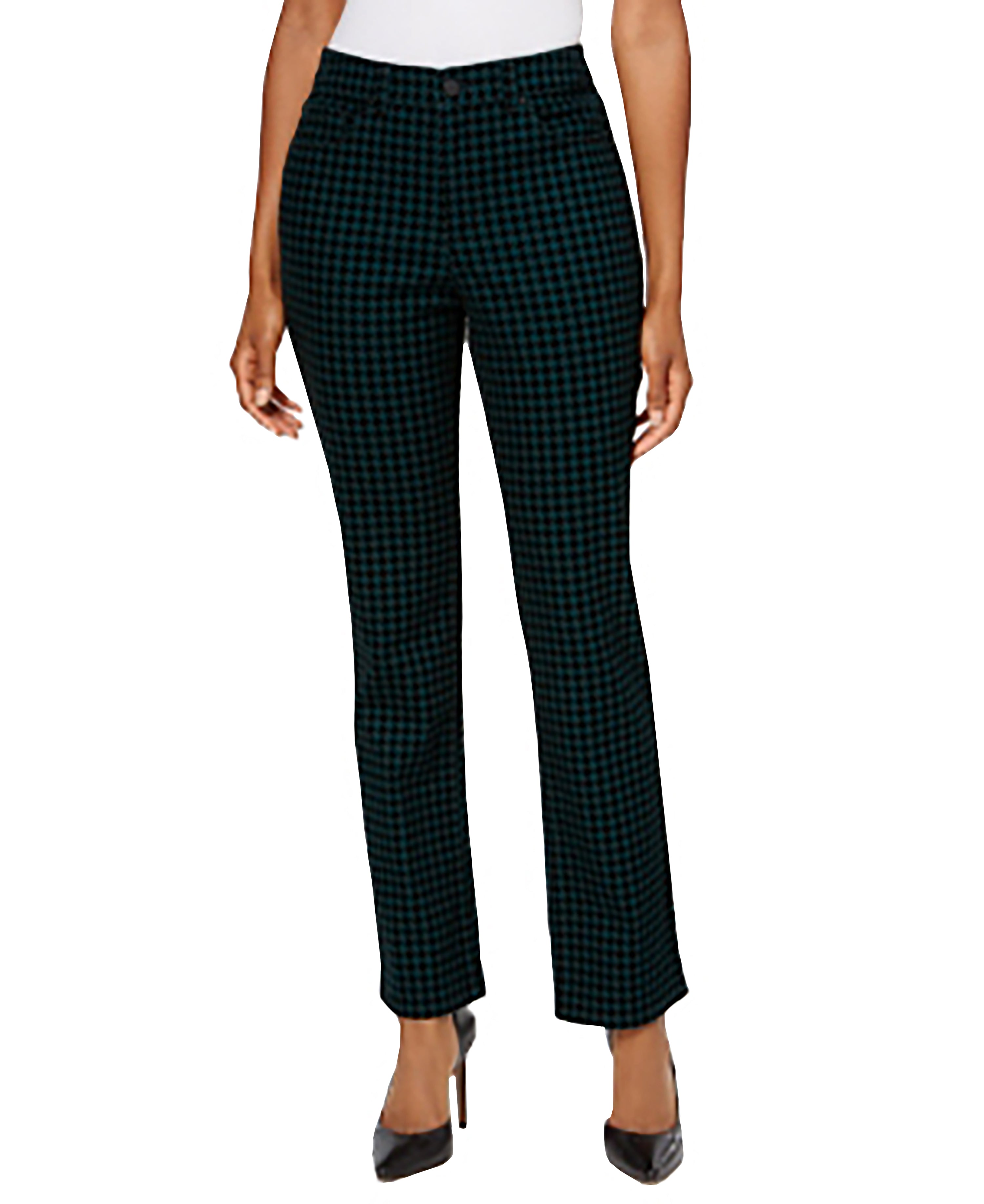 Charter Club Flocked Lexington Straight-Leg Jeans Dark Mod Tea Combo 4l