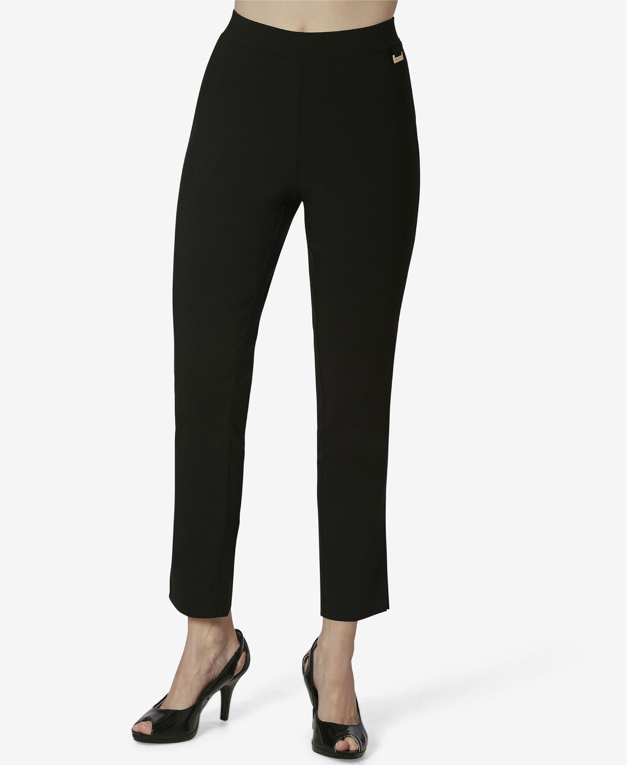 Womens Pull On Pants With Side Slits