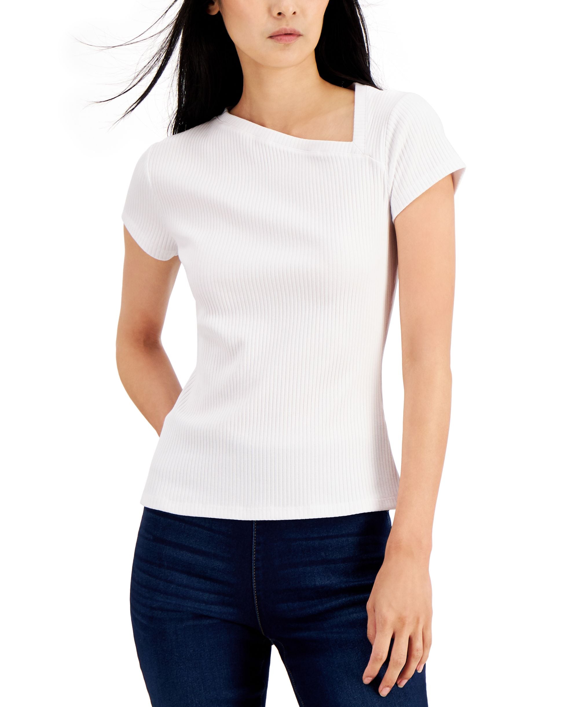 INC International Concepts Womens Asymmetrical T-Shirt