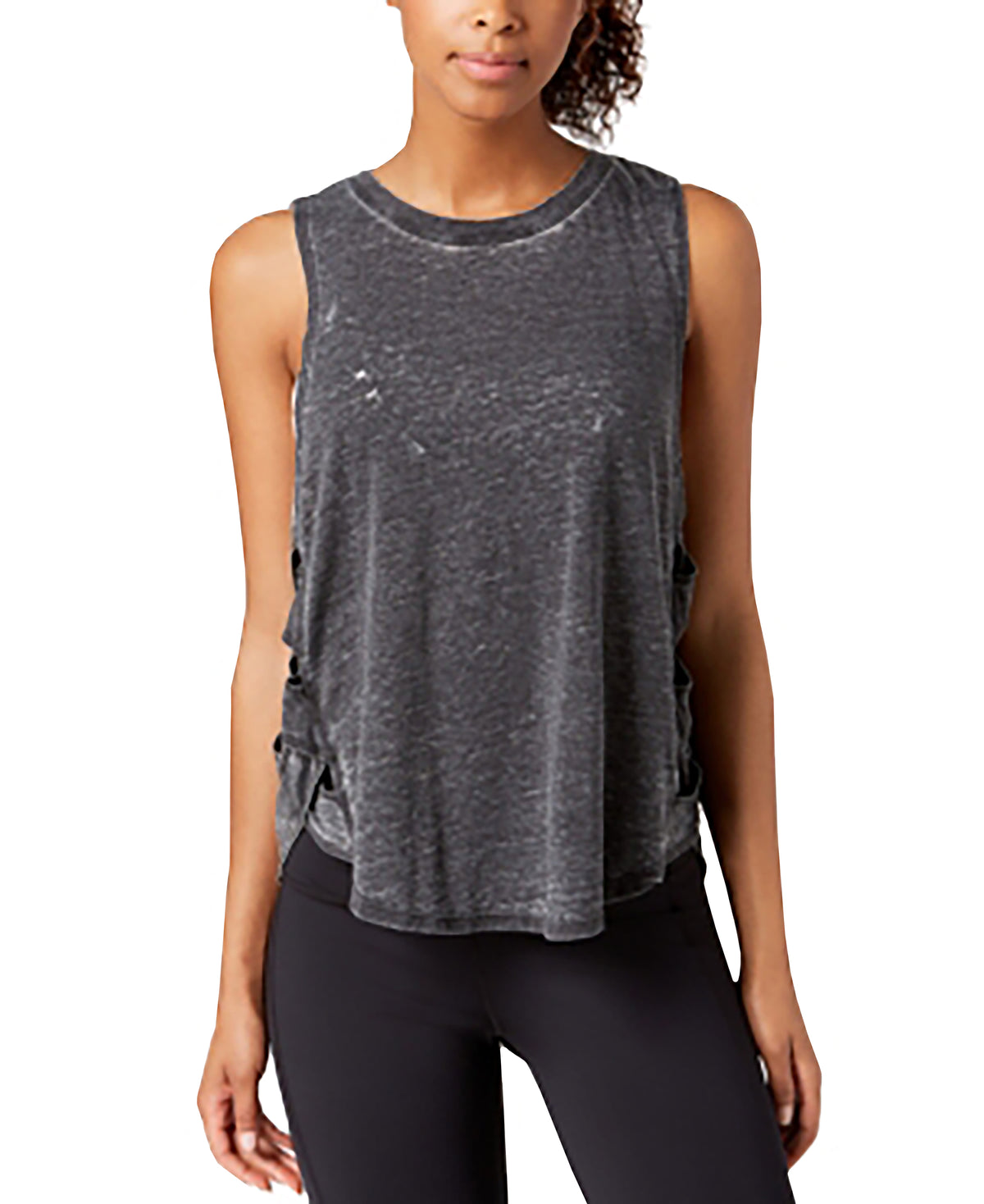Gaiam Posey Lattice Tank Top  Black M