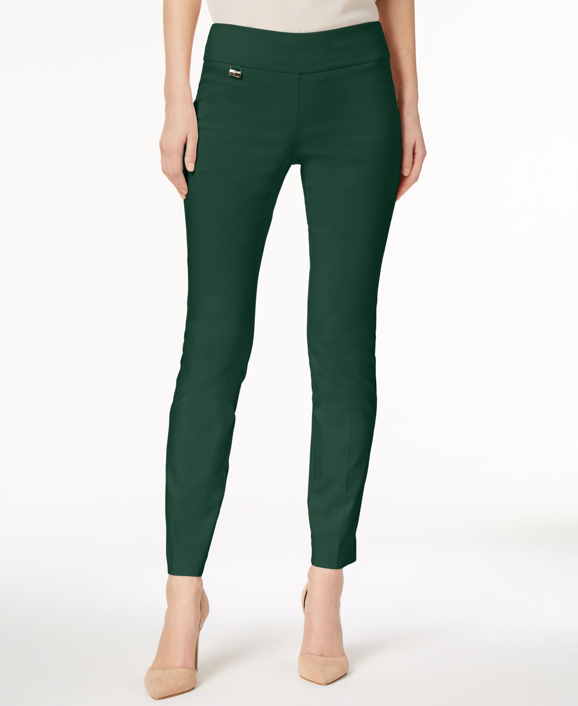 Petite Tummy-Control Pull-On Skinny Pants, Petite & Petite Short