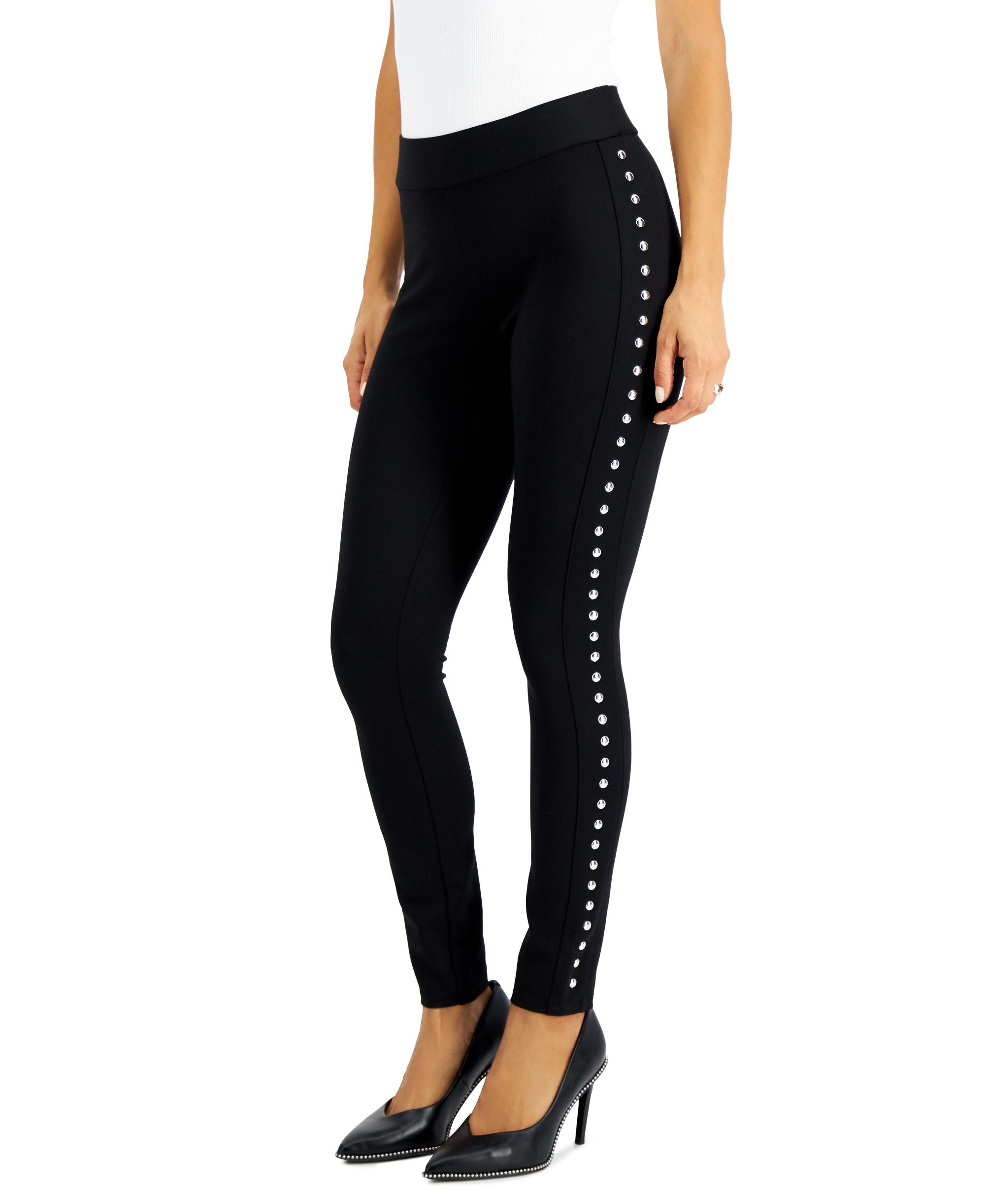 Side-Studded Leggings