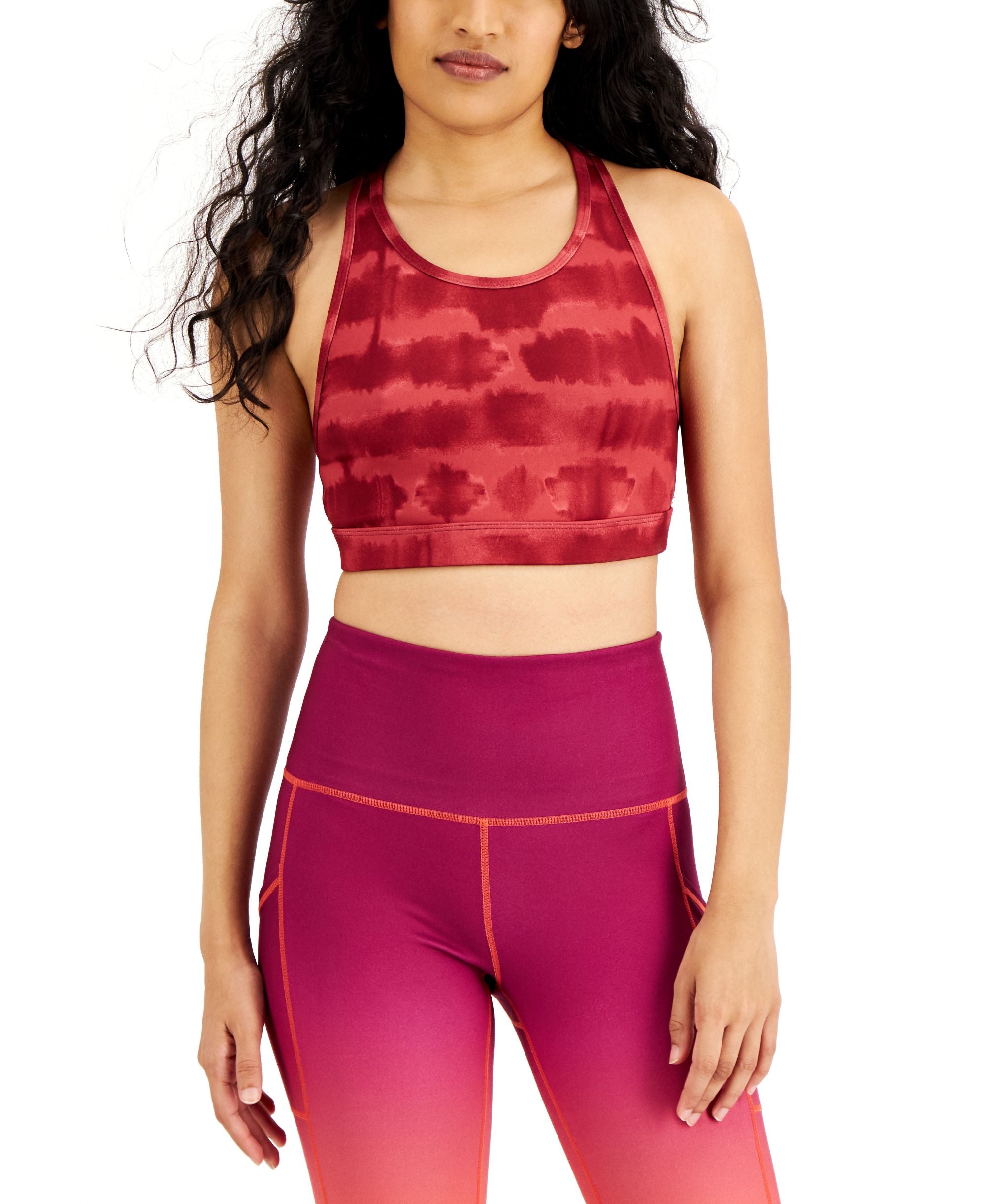 ID Ideology Womens Tie Dyed Reversible Sports Bra
