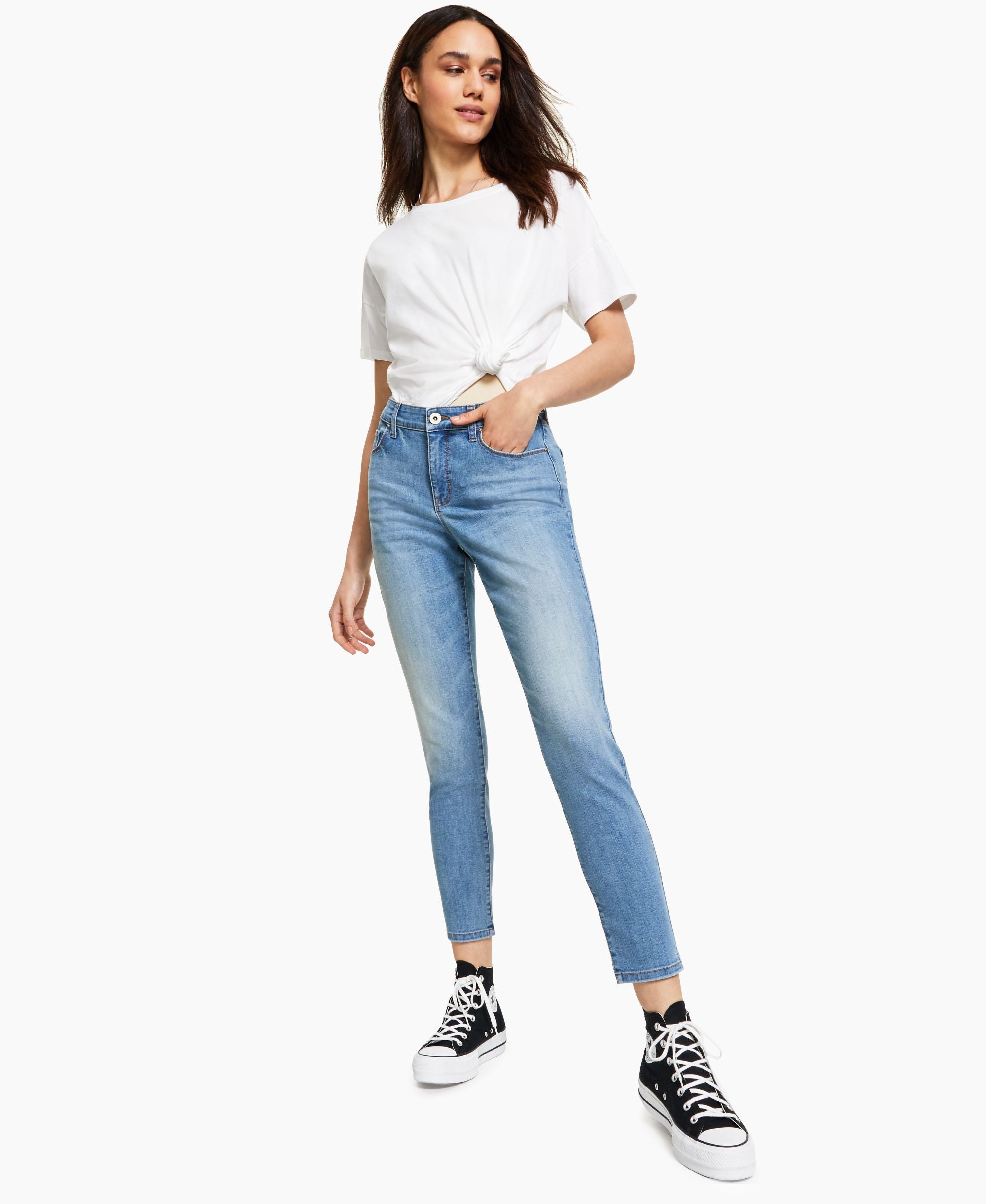Style & Co Petite Curvy Fit Skinny Jeans