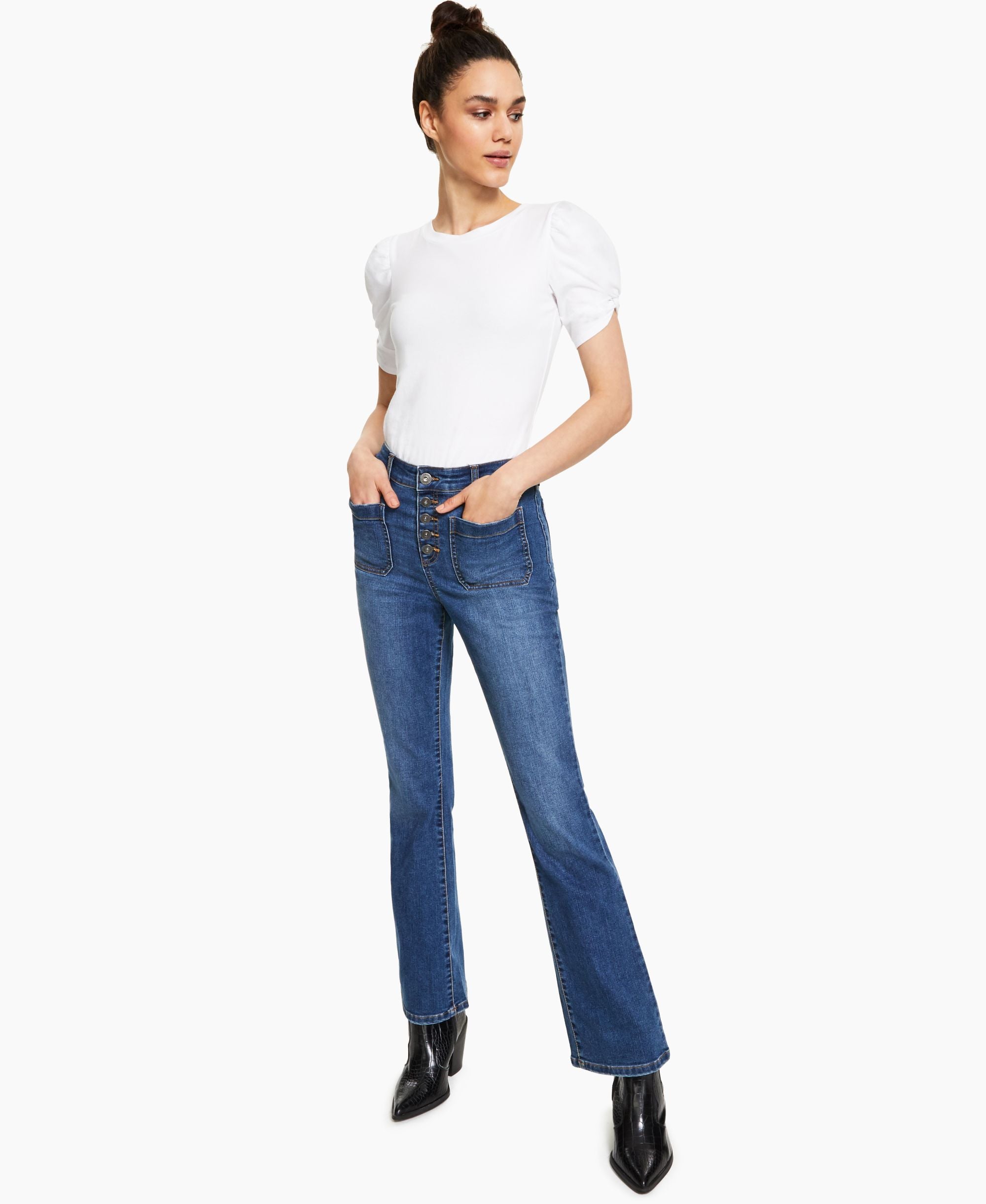 Style & Co Womens High Rise Bootcut Jeans