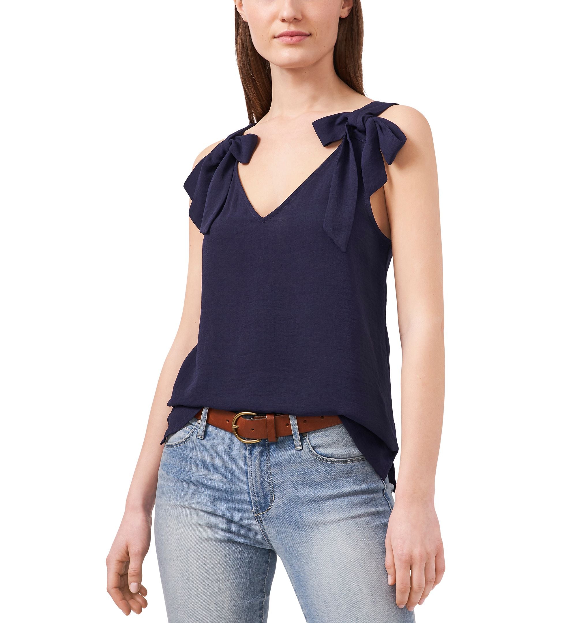 Riley Rae Womens Sleeveless V Neck Tank Top