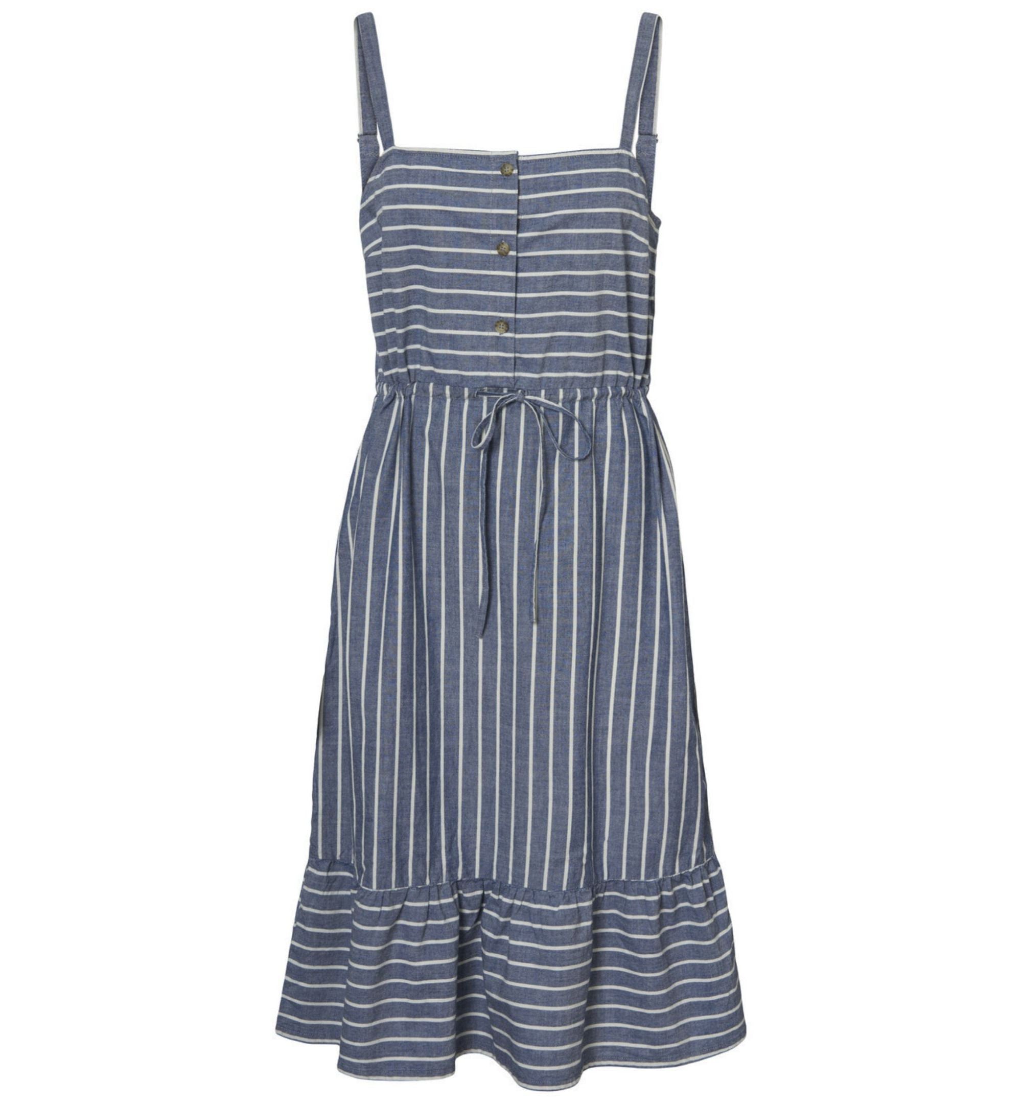 Plus Size Chambray Curve Strap Dress