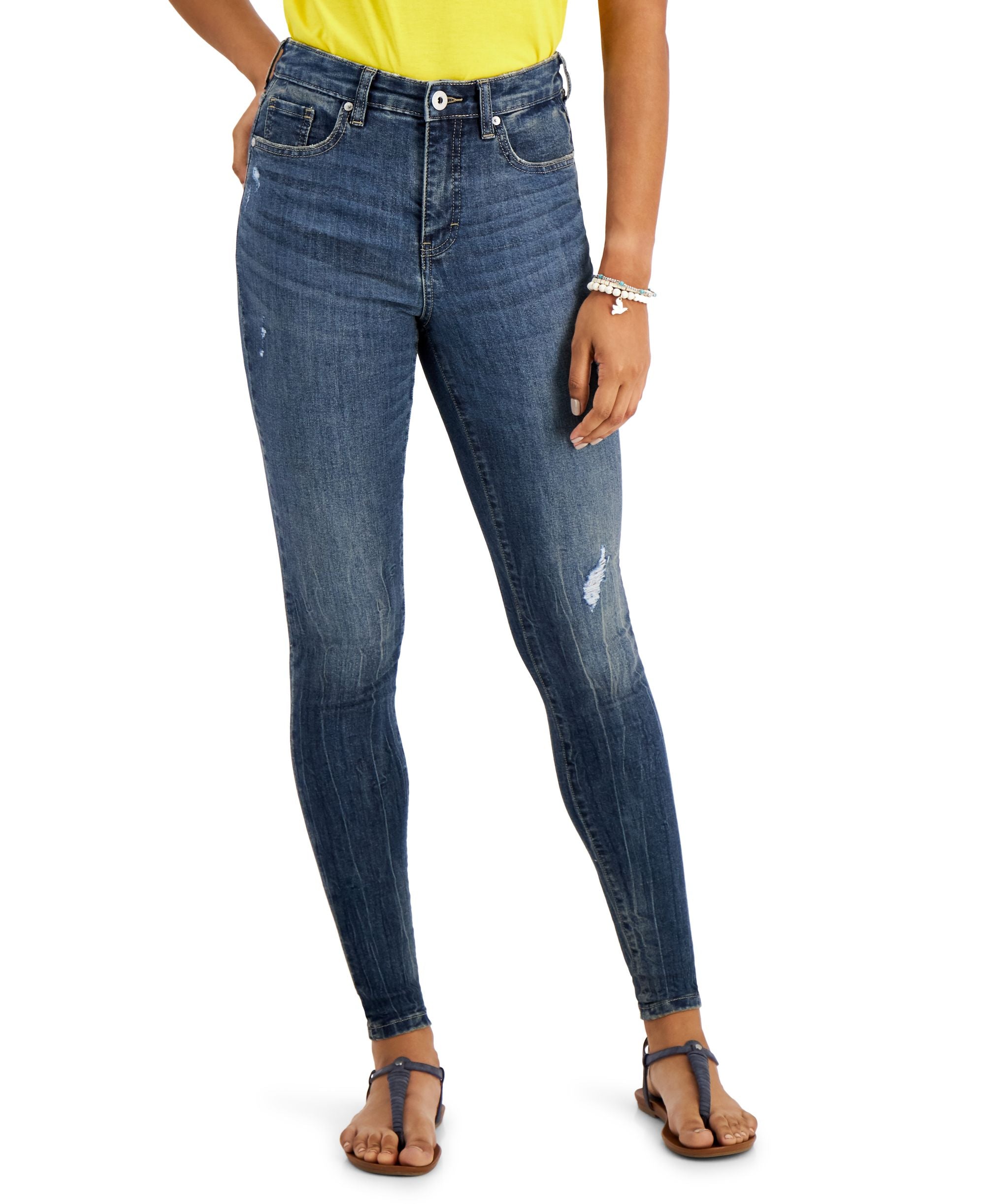 Style & Co True Ripped Skinny Jeans