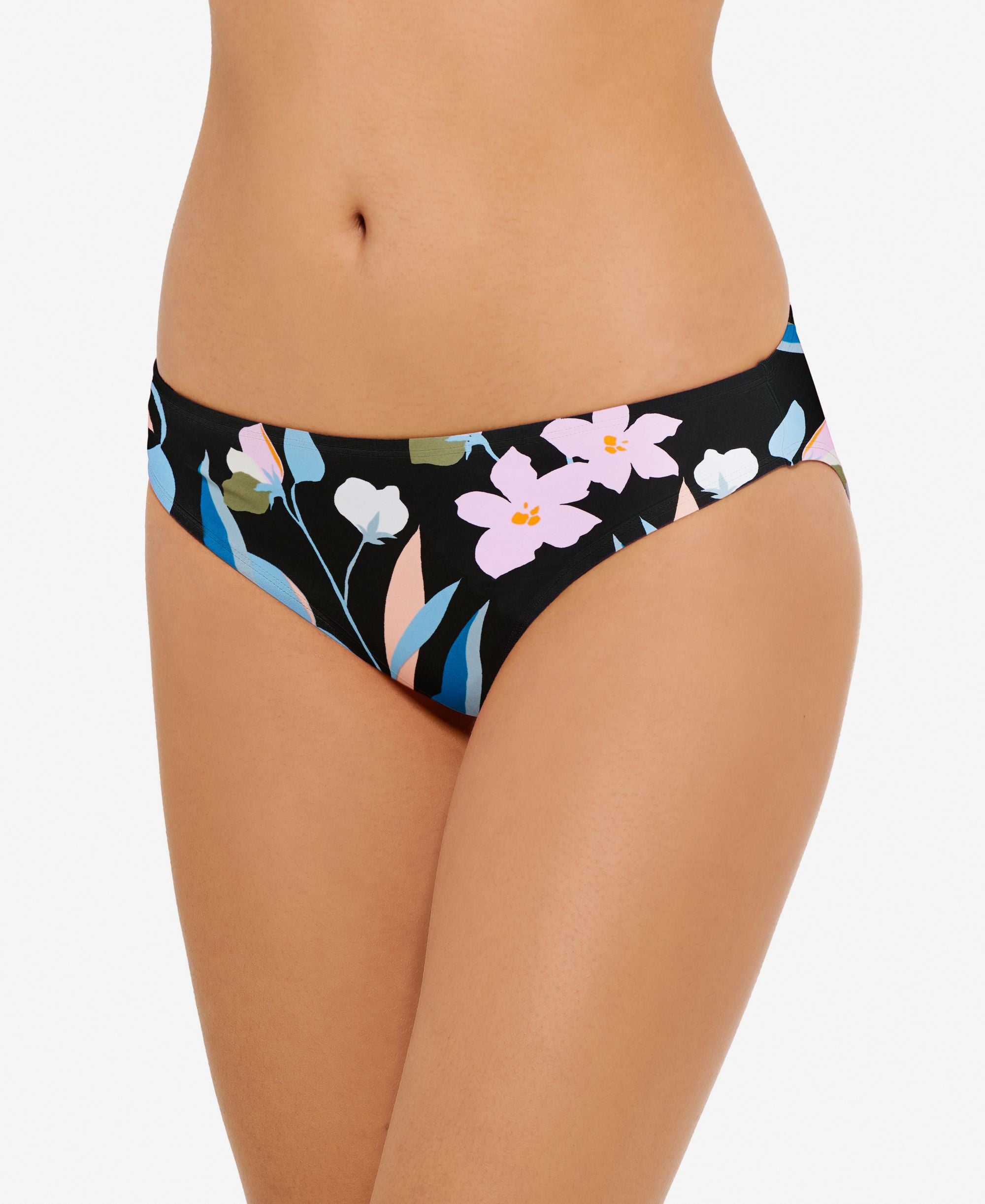 Juniors' Flourishing Floral Hipster Bikini Bottoms