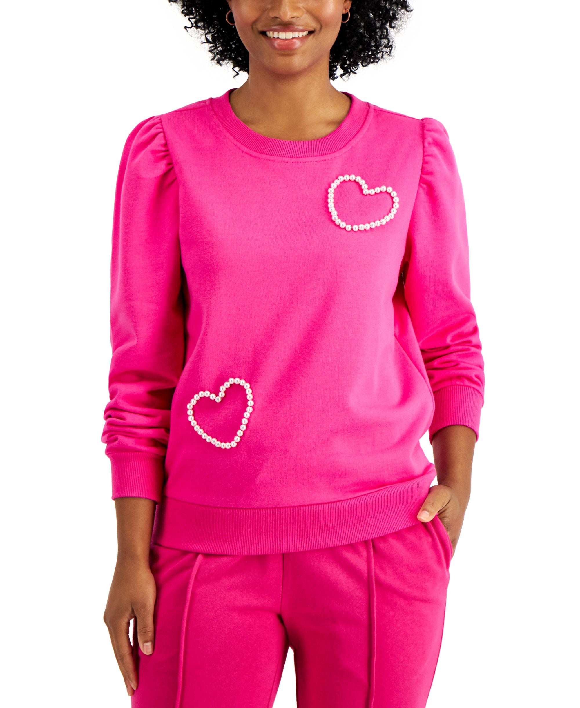 Charter Club Embellished Heart Top