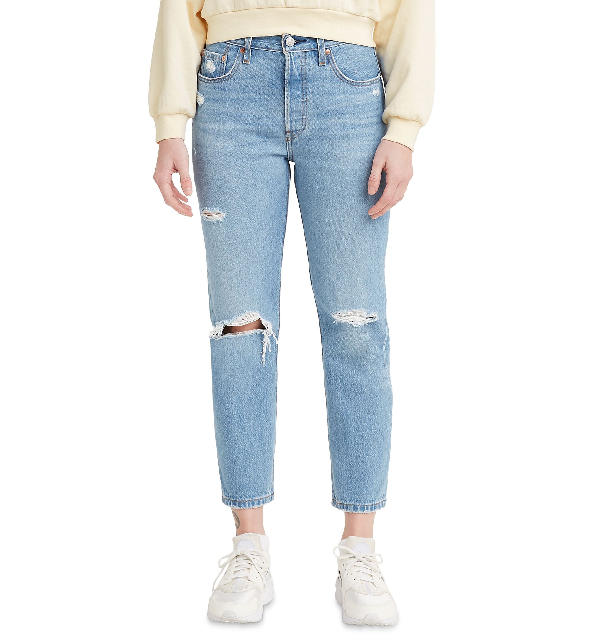 501� Cropped Straight-Leg High Rise Jeans