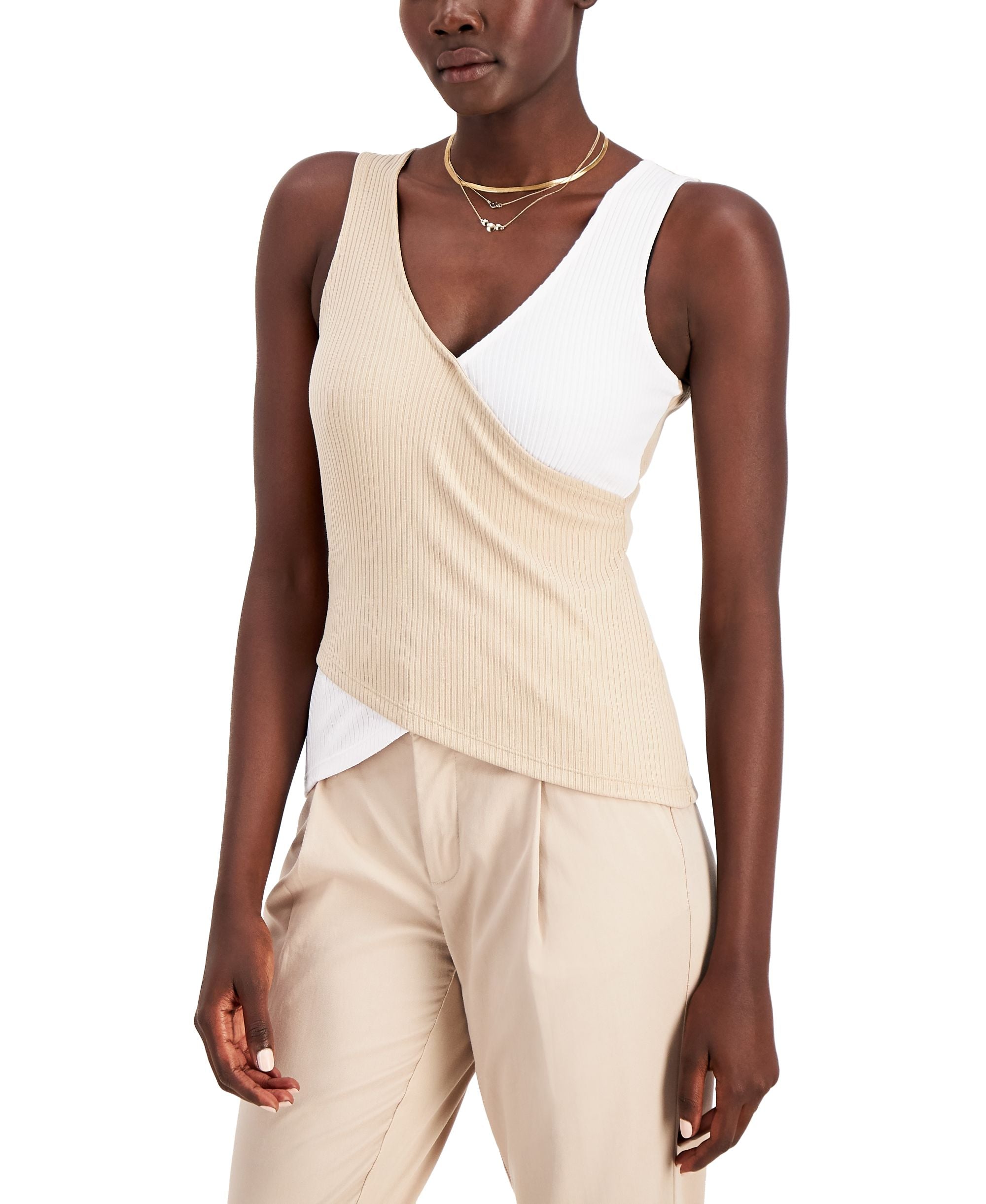 INC International Concepts Colorblocked Tank Top