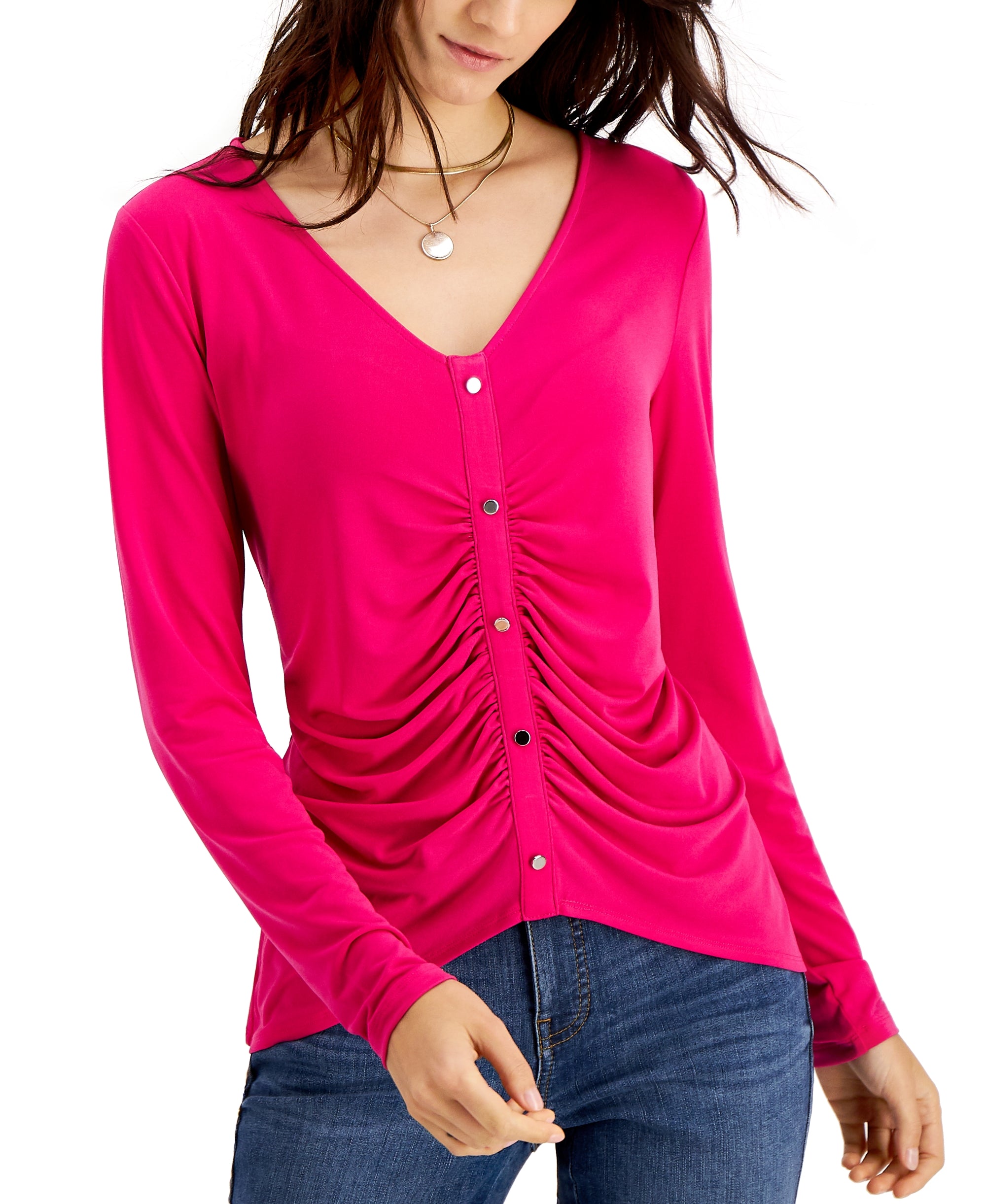 INC International Concepts Ruched Top