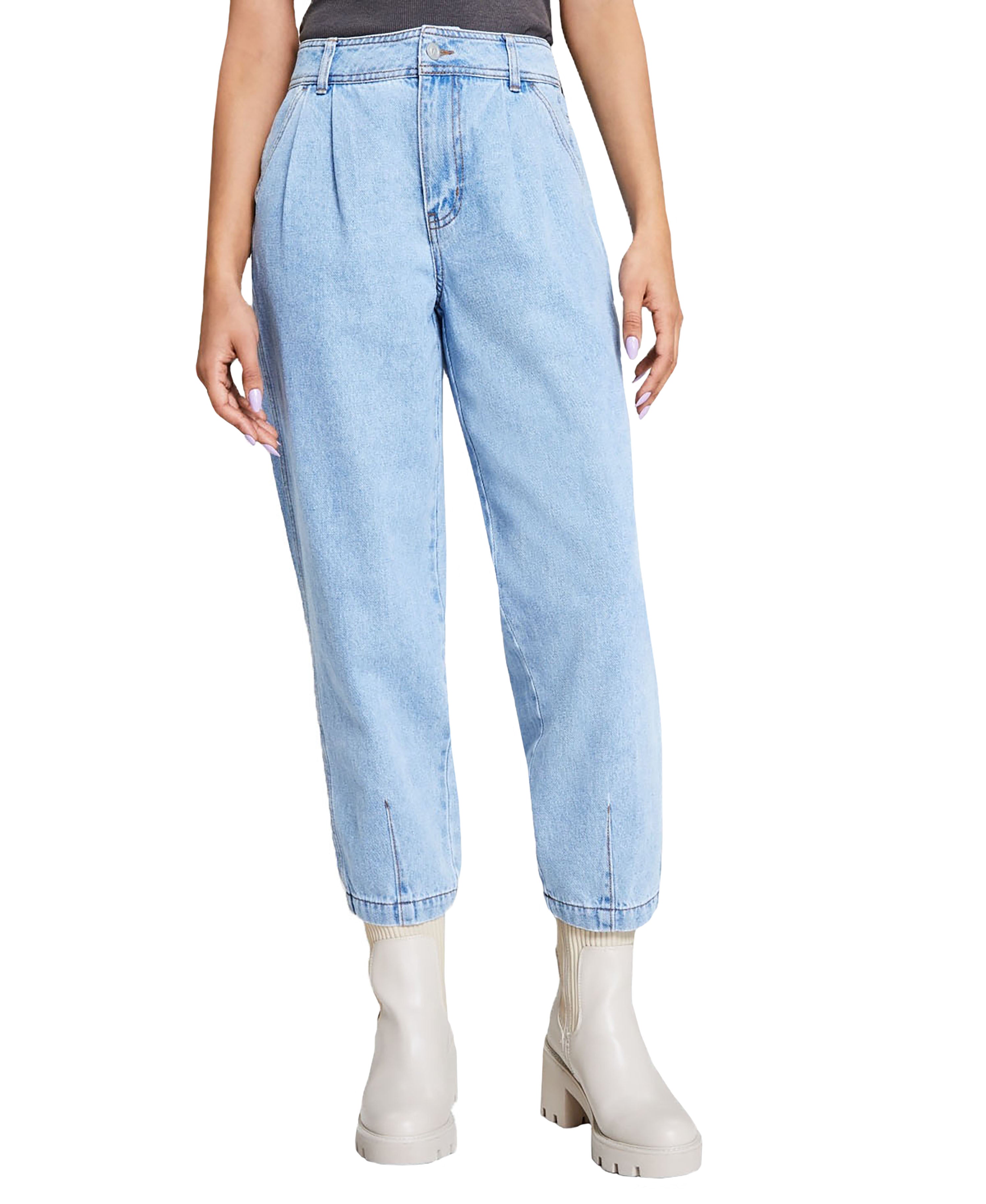 Women's High-Rise Pleated Taper Jeans Colter 31