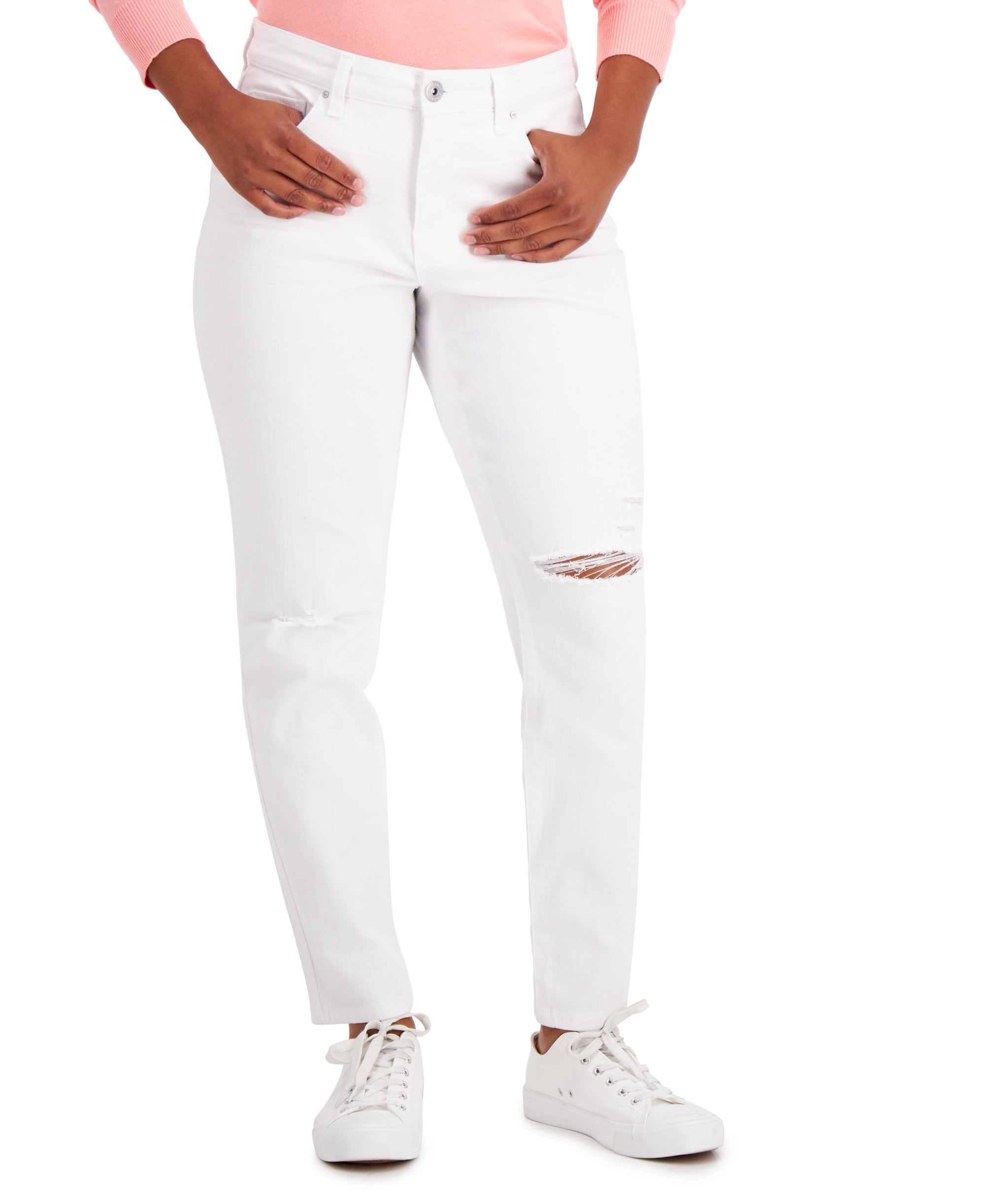 Women's Curvy-Fit Mid-Rise Skinny Jeans, Regular, Short and Long Lengths