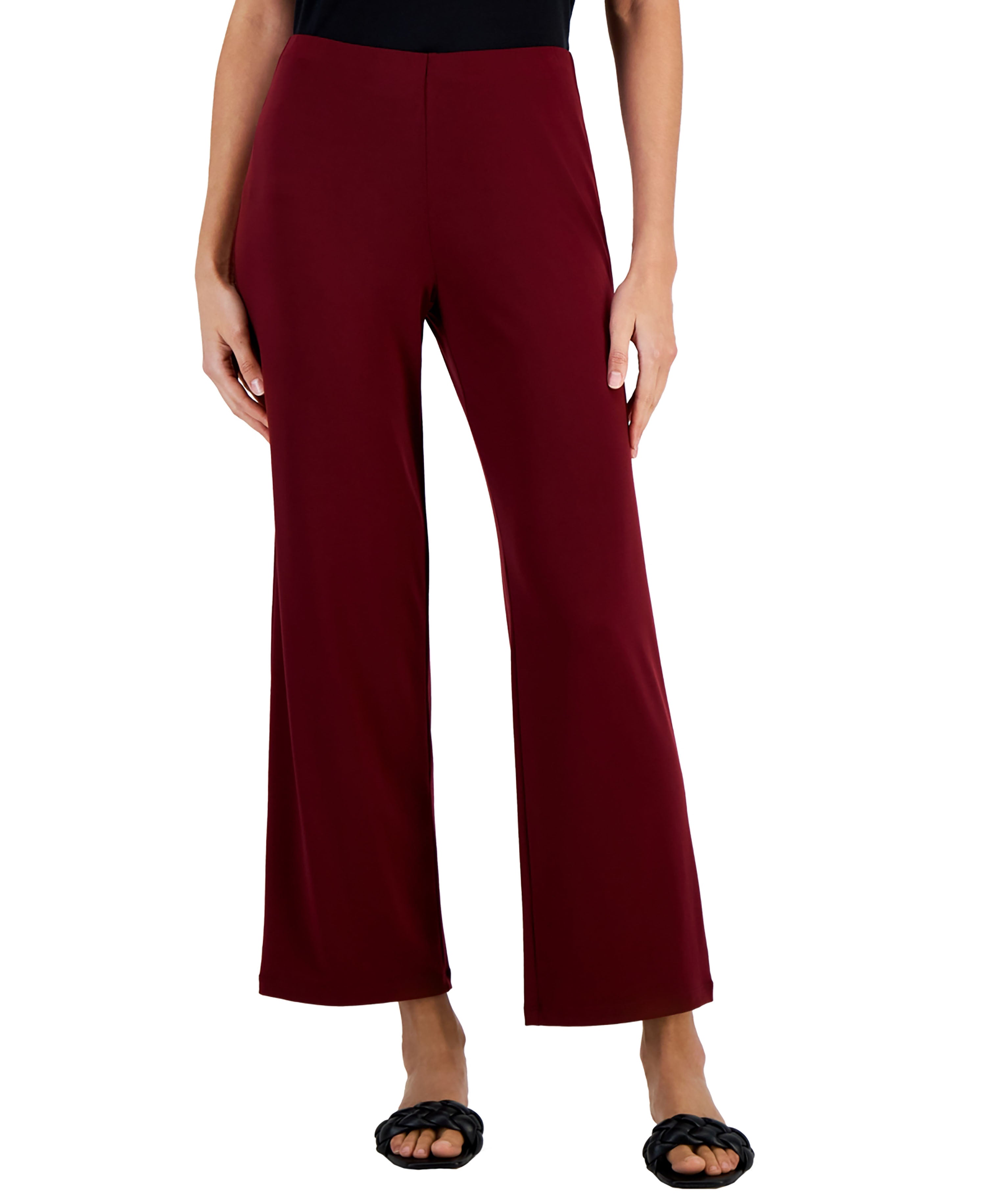 JM Collection Petites Knit Pull-On Pants