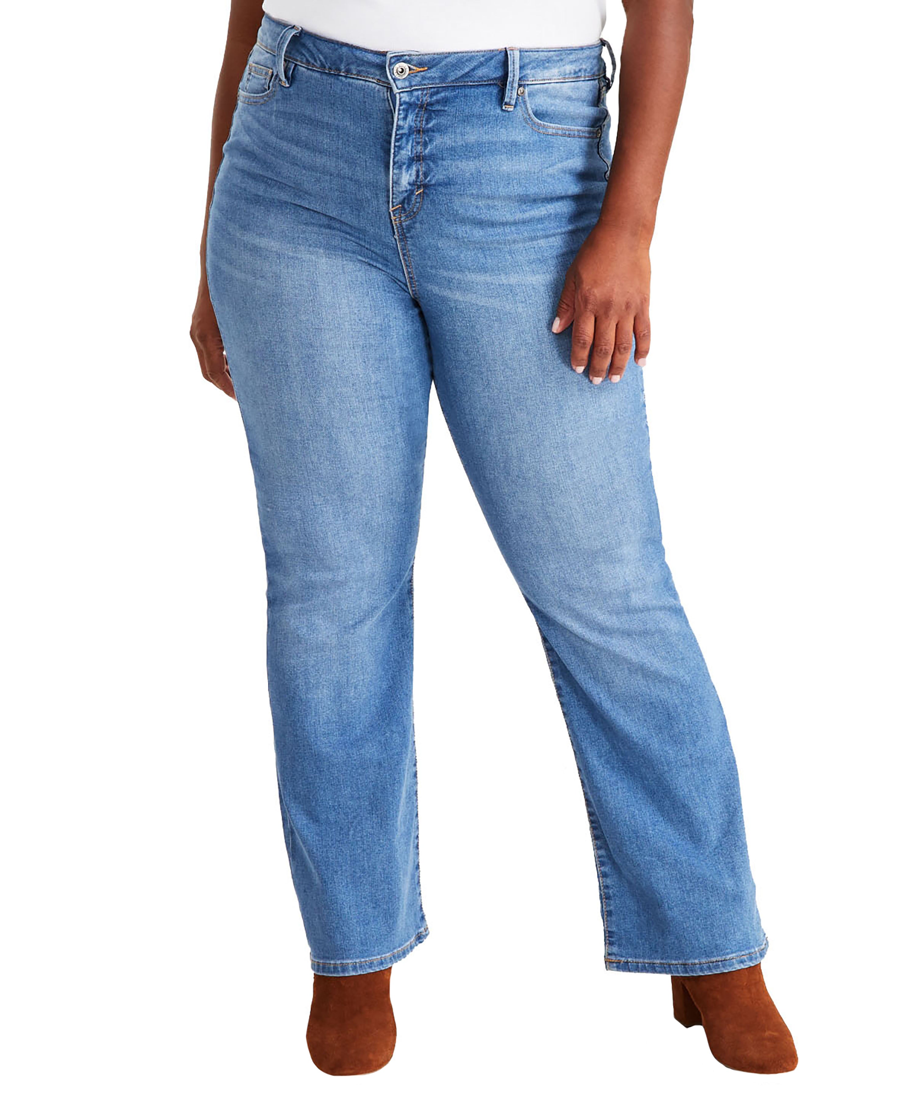Plus Size High-Rise Bootcut Jeans