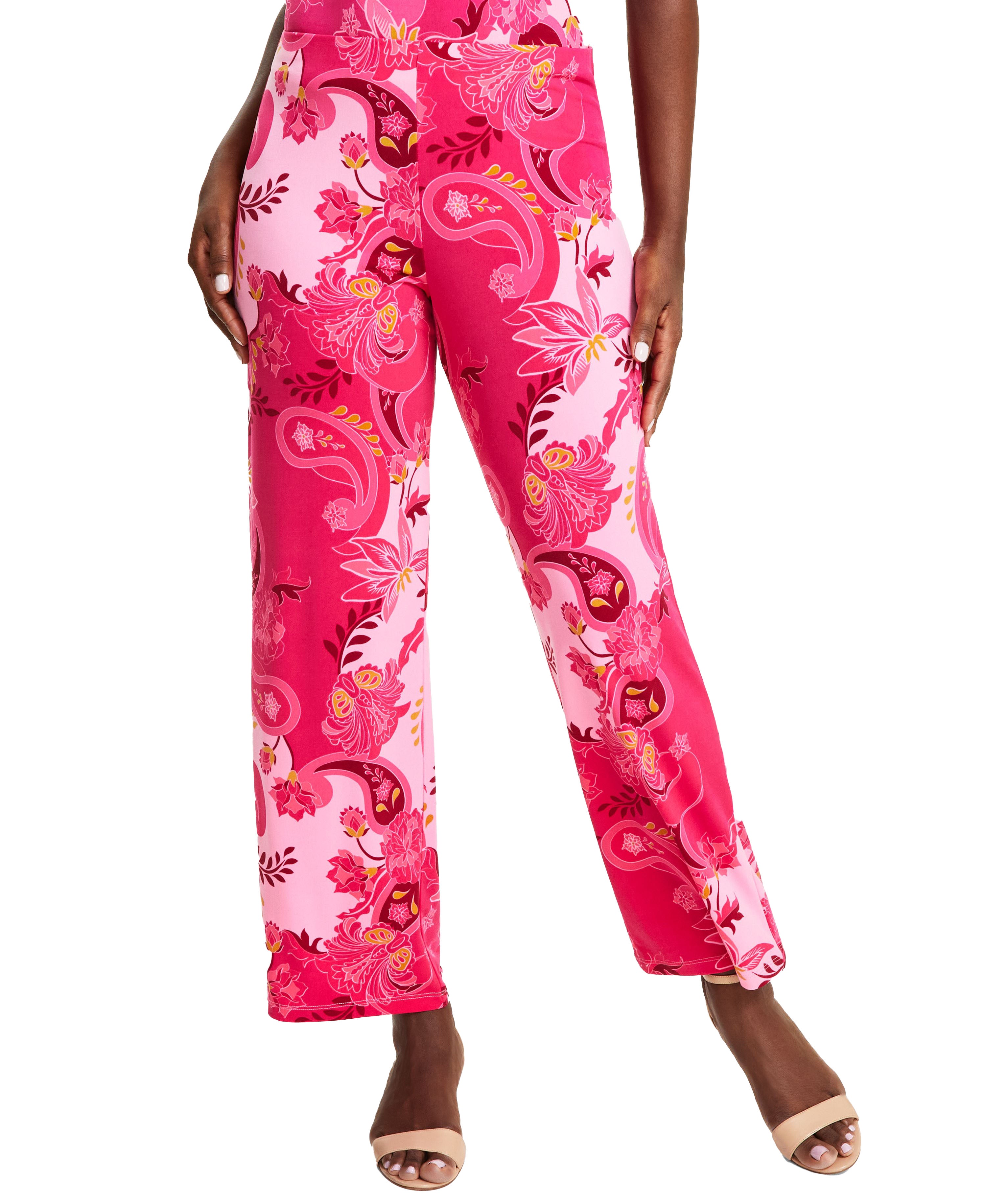 Women's Printed Pull On Knit Pants