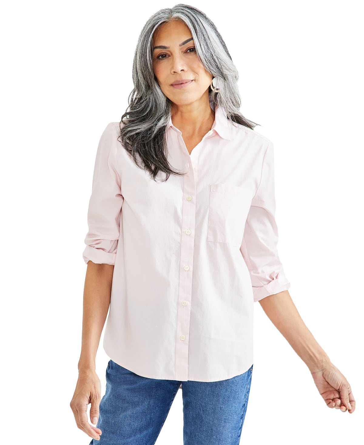 Women's Cotton Button Up Shirt