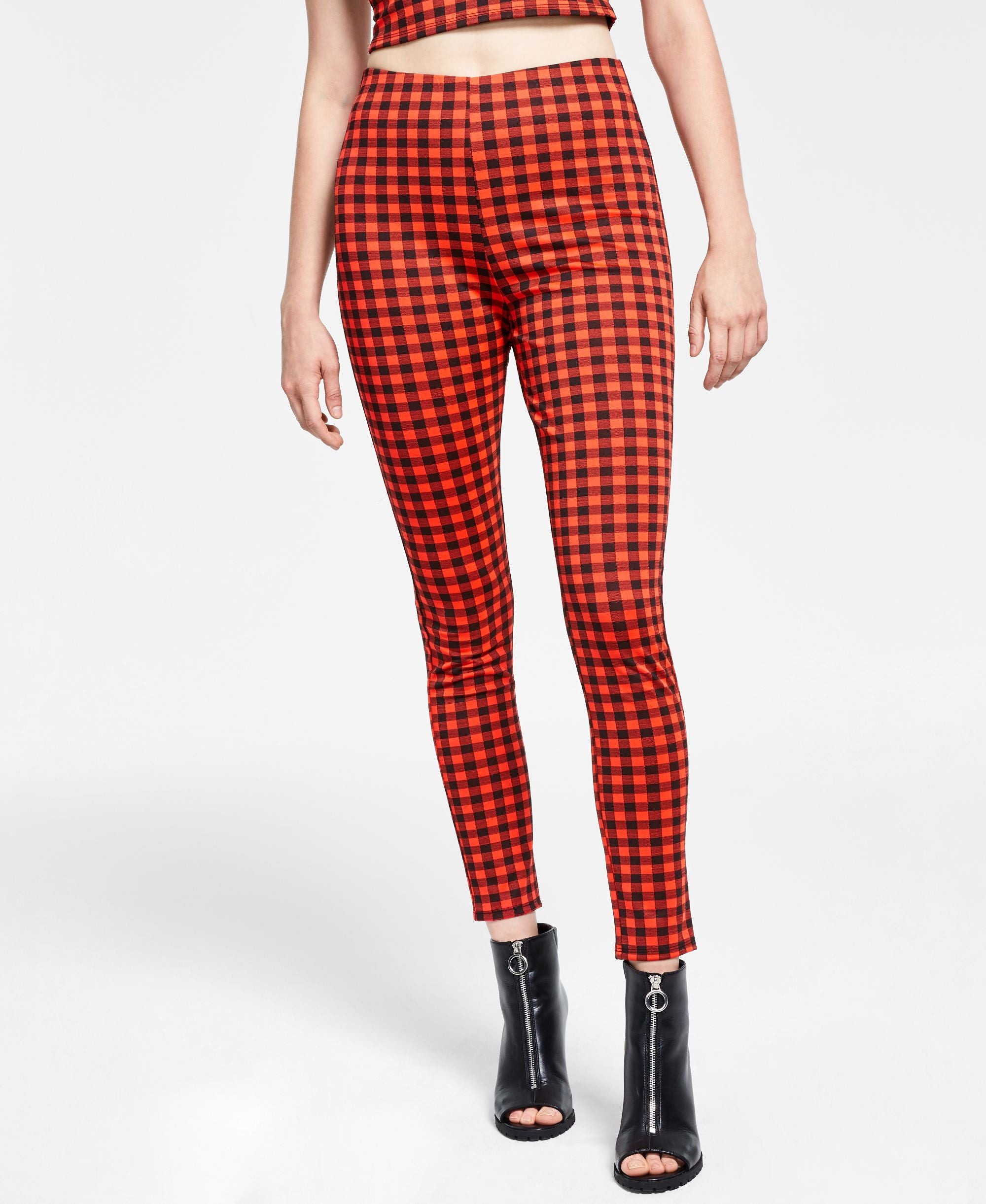 Bar III Gingham Leggings
