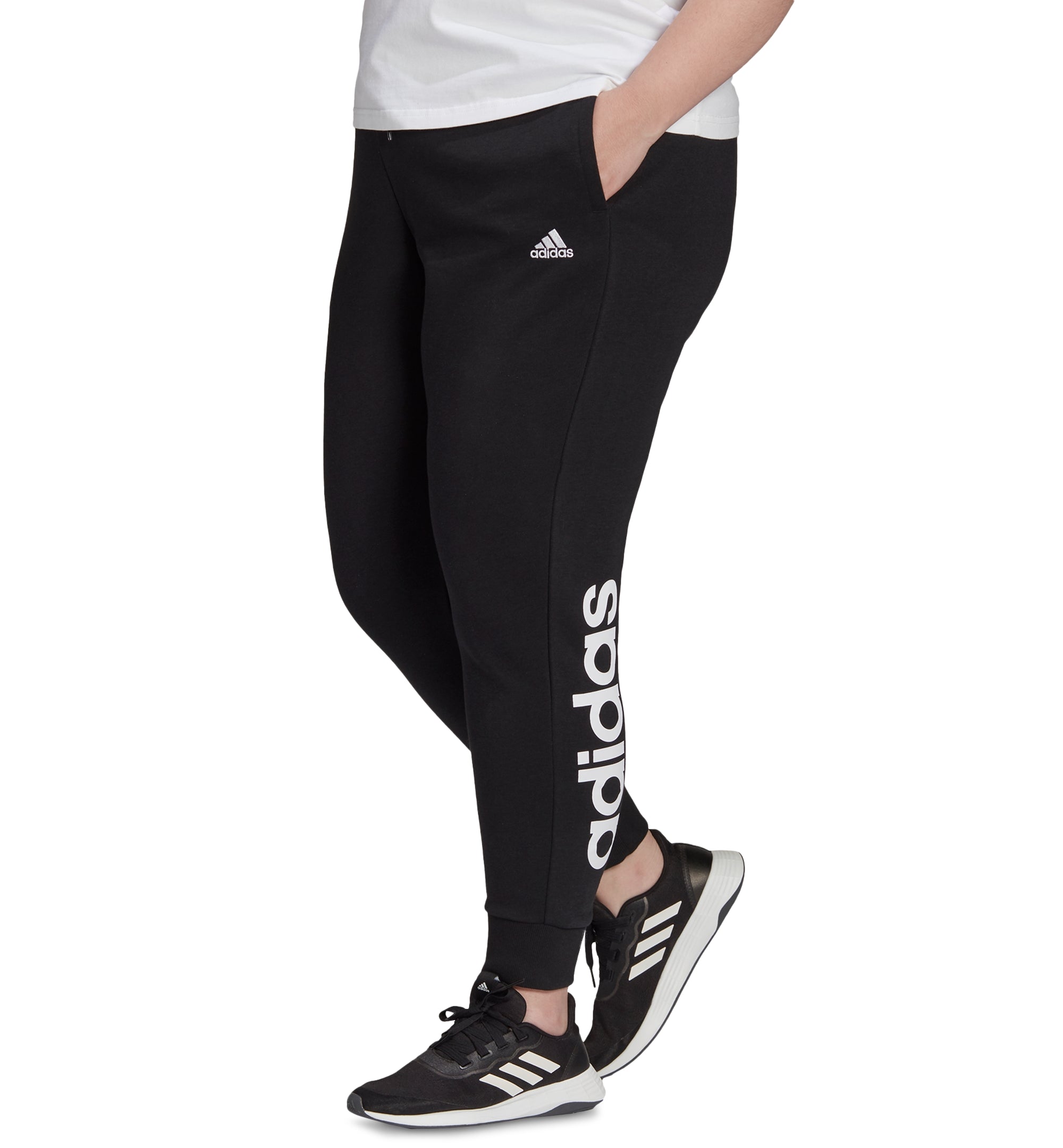 Plus Size Tapered Logo Jogger Pants