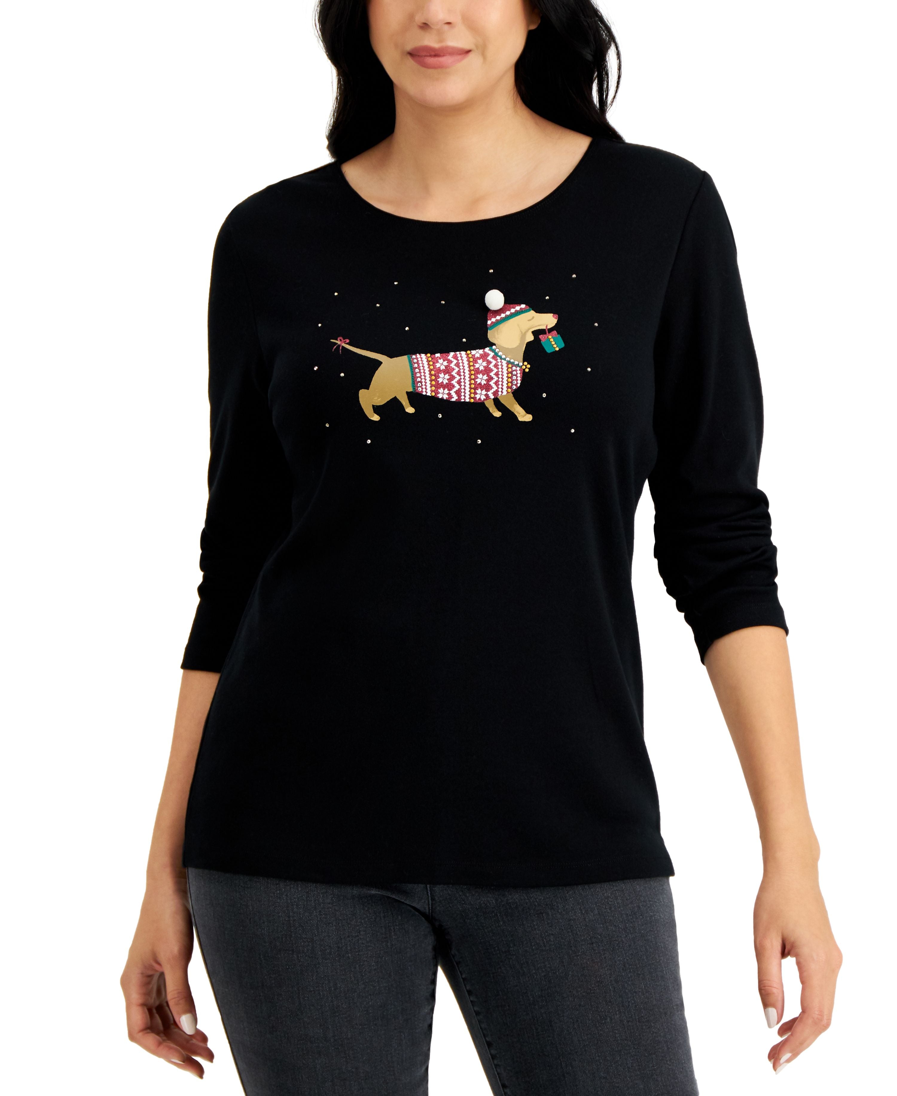 Women's Long-Sleeve Holiday Top