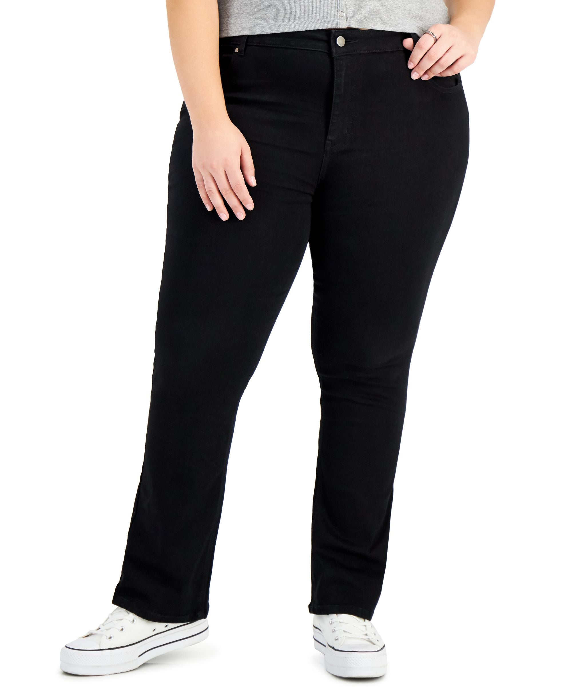 Tinseltown Trendy Plus Size Slim Bootcut Jeans