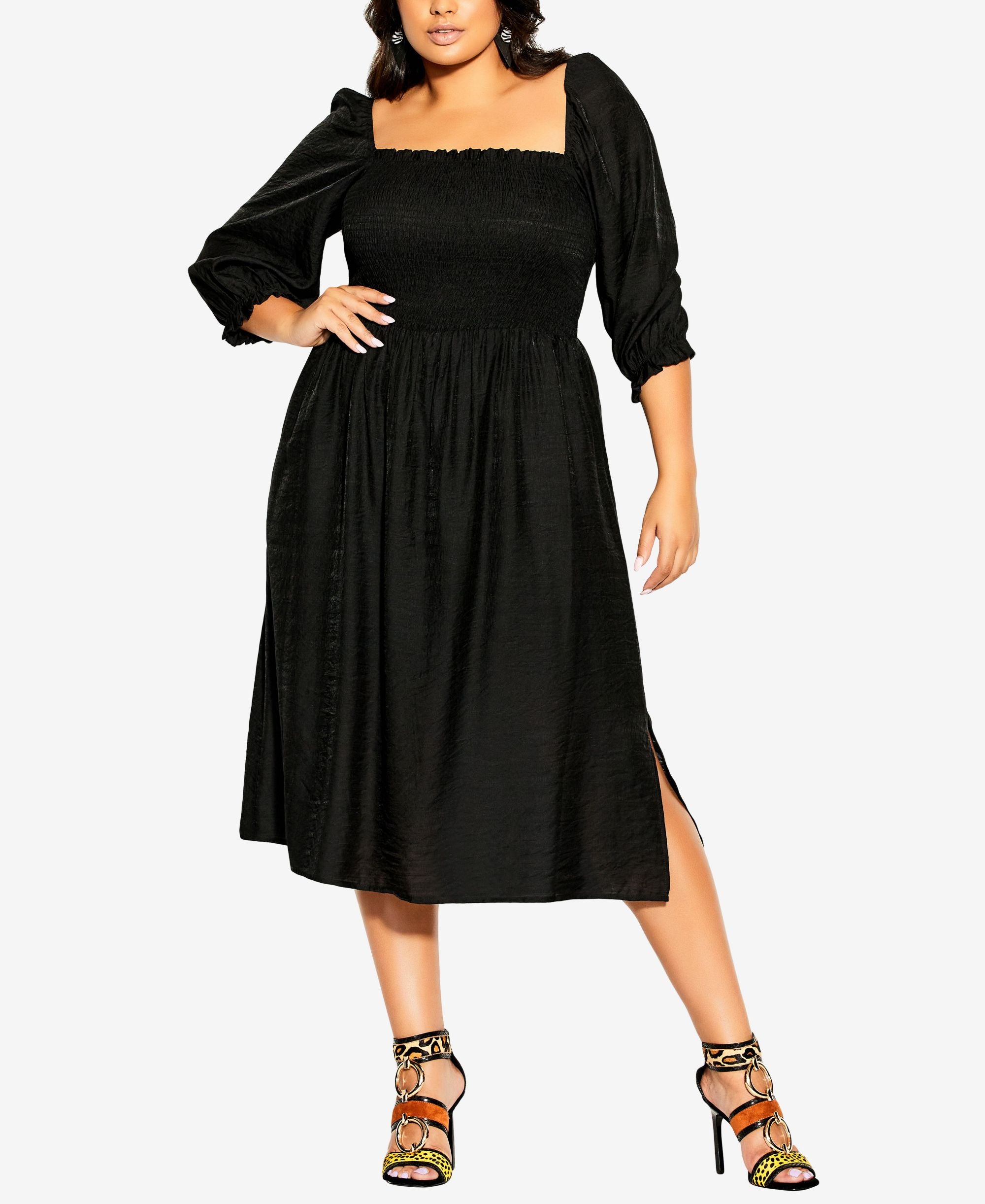 City Chic Trendy Plus Size Fearless Midi Dress