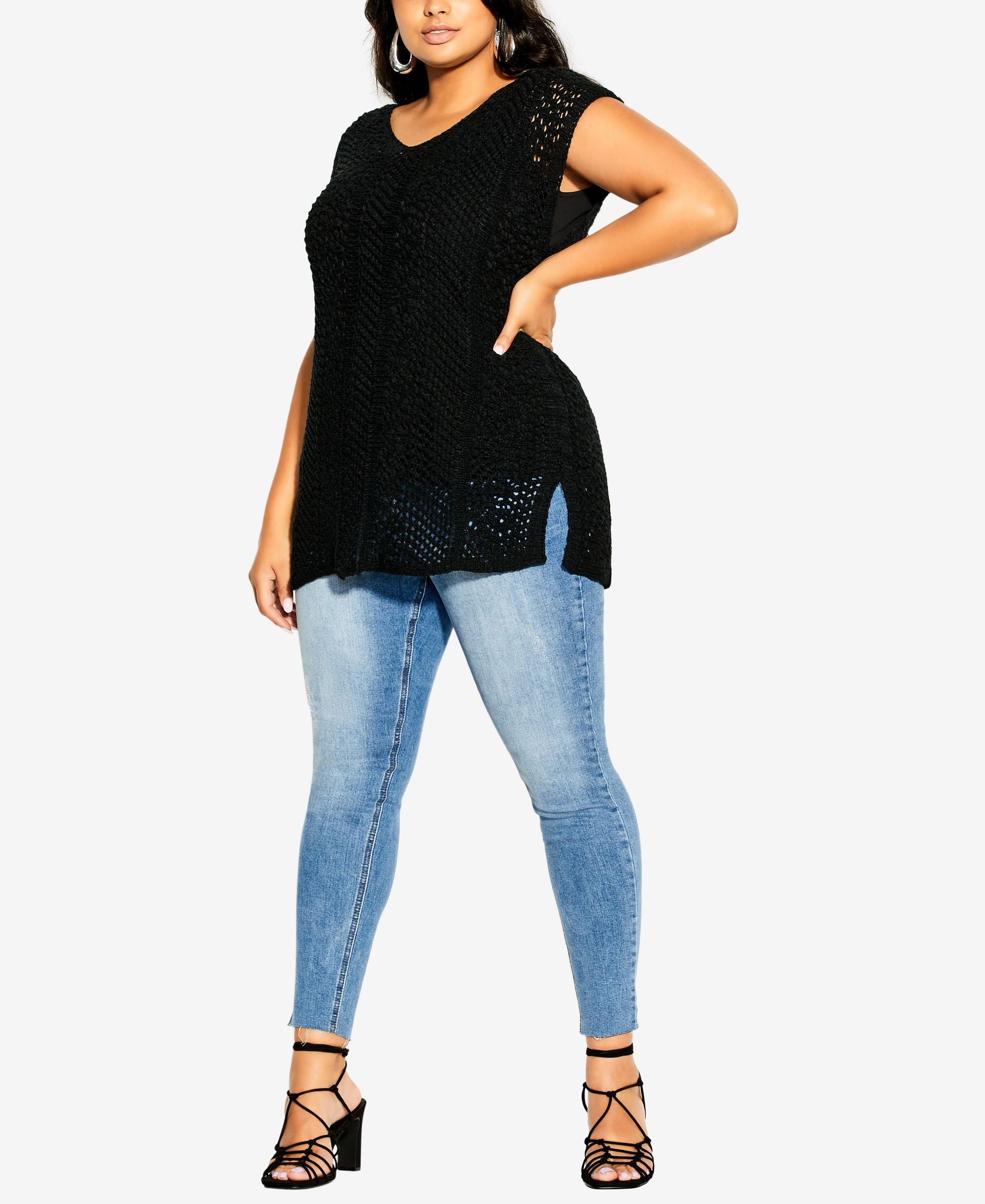 Plus Size Weave Bliss Top