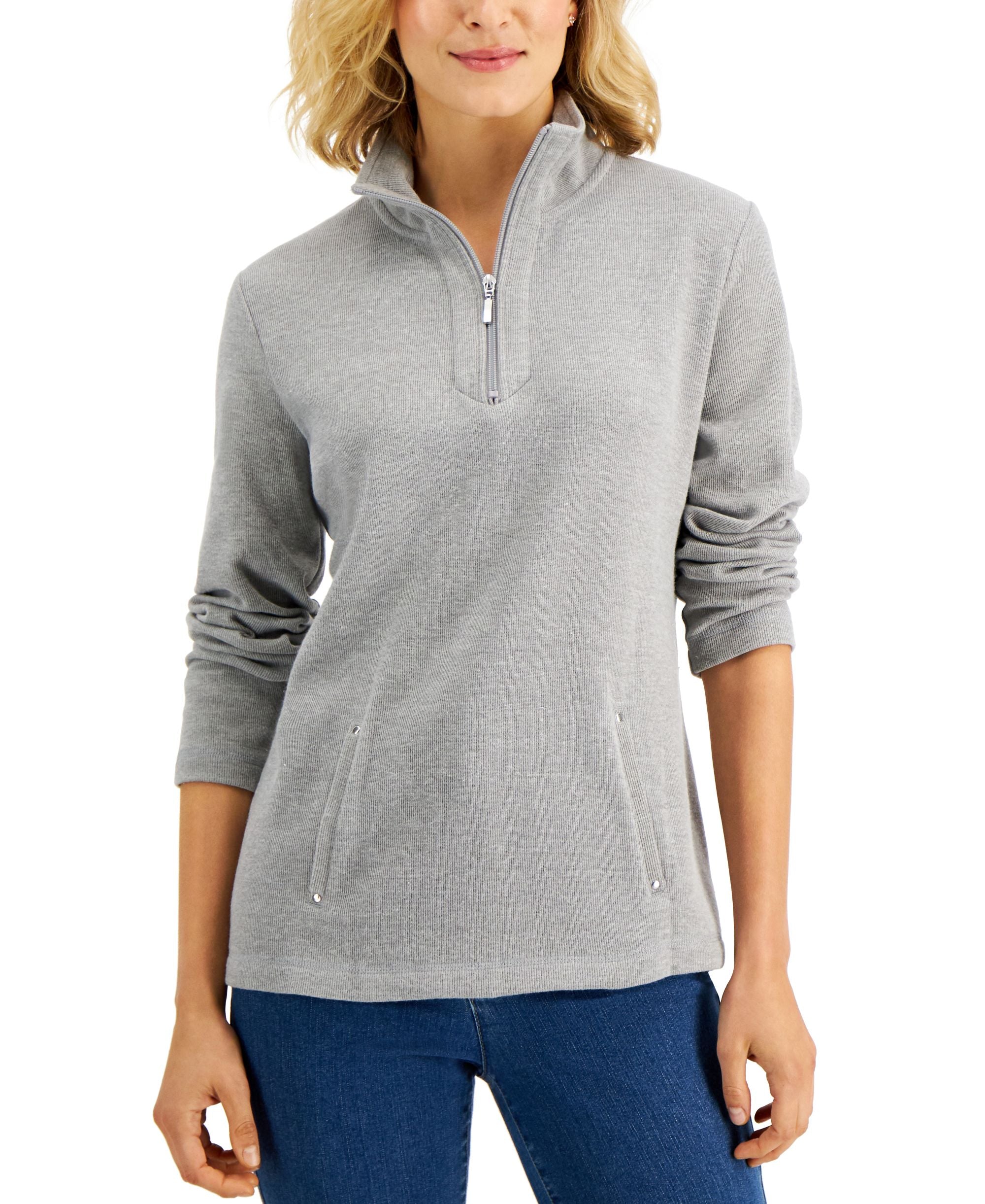 Karen Scott Half Zip Top