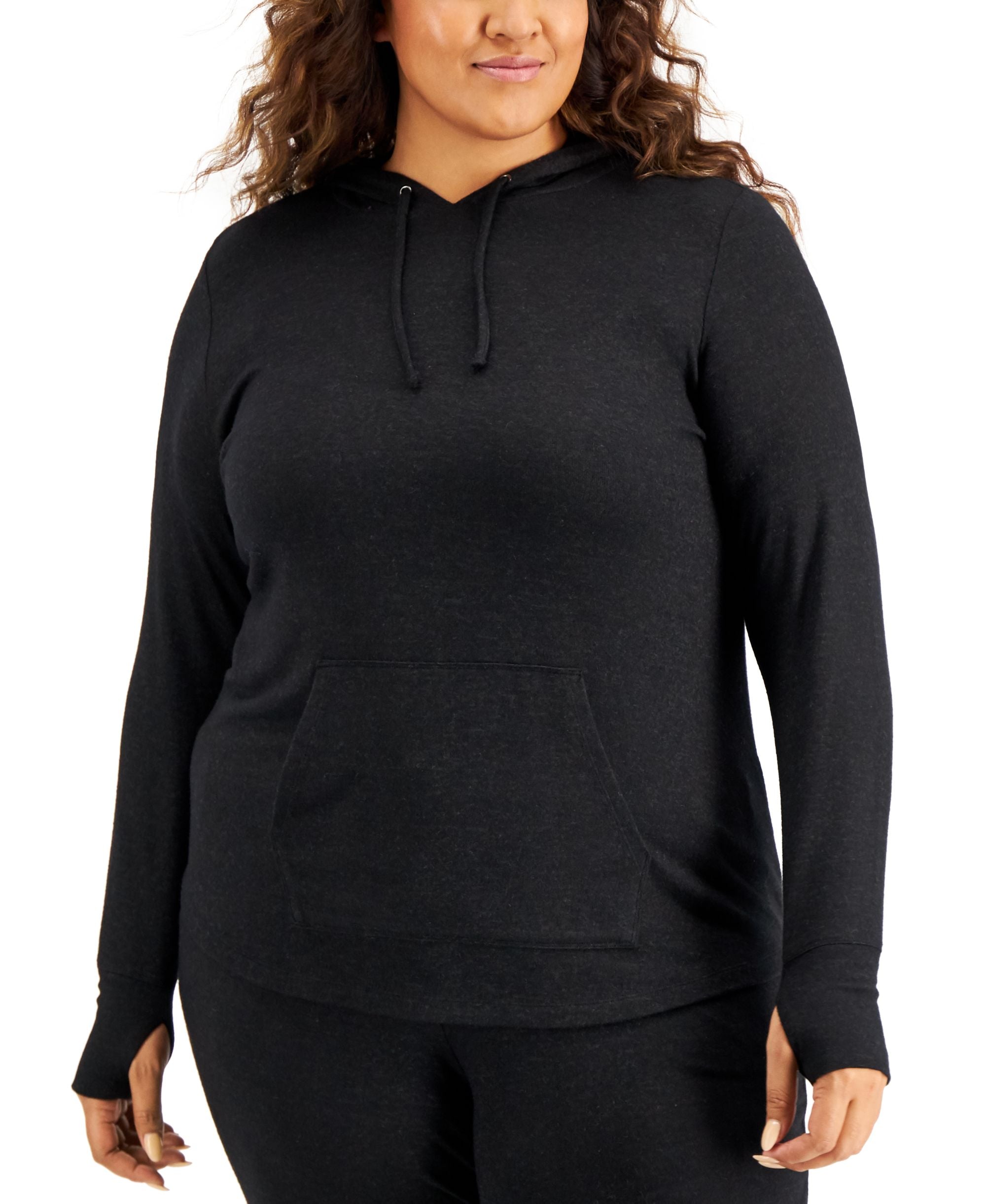 ID Ideology Plus Size Knit Hoodie