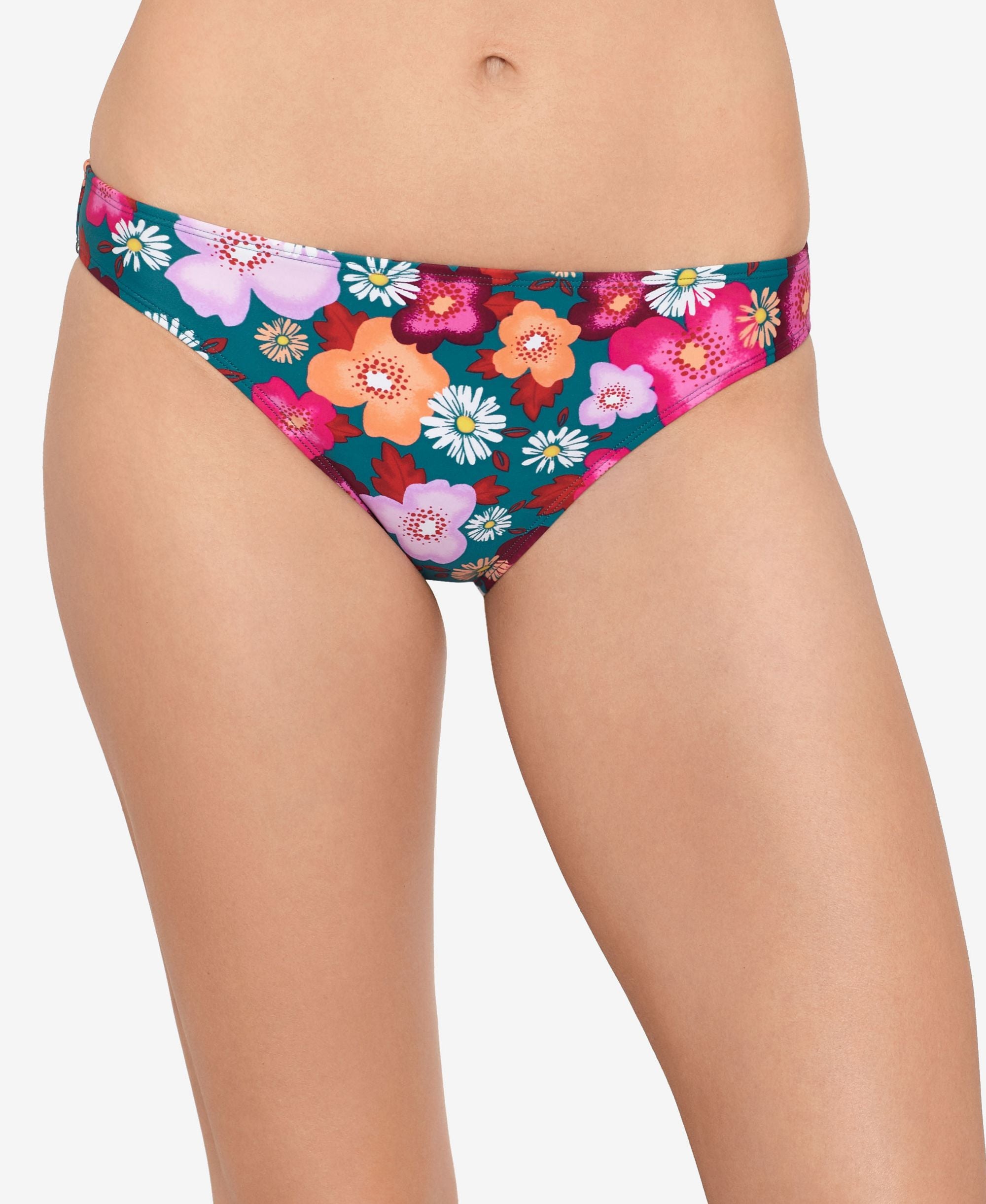 Juniors' Floral Burst Hipster Bottoms