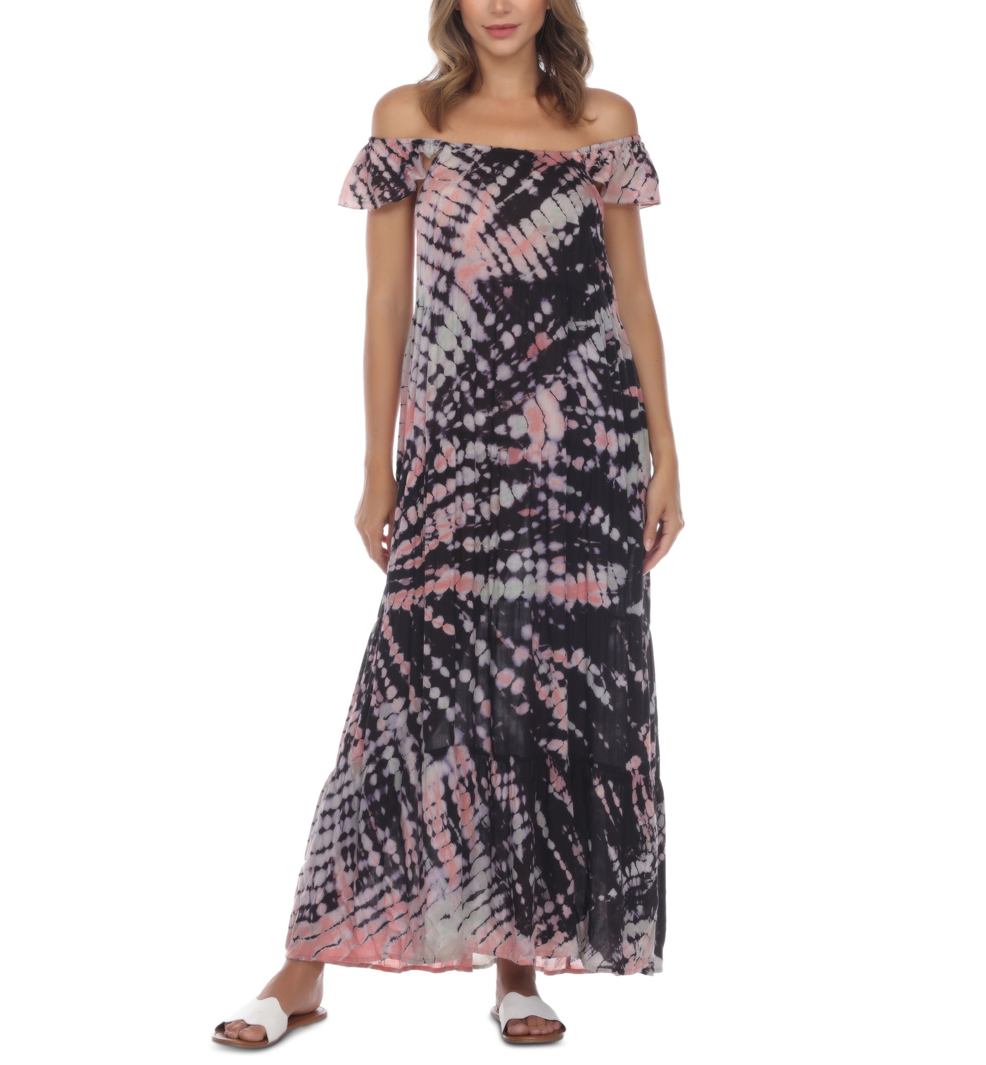 Tie-Dye Maxi Cover-Up Dress
