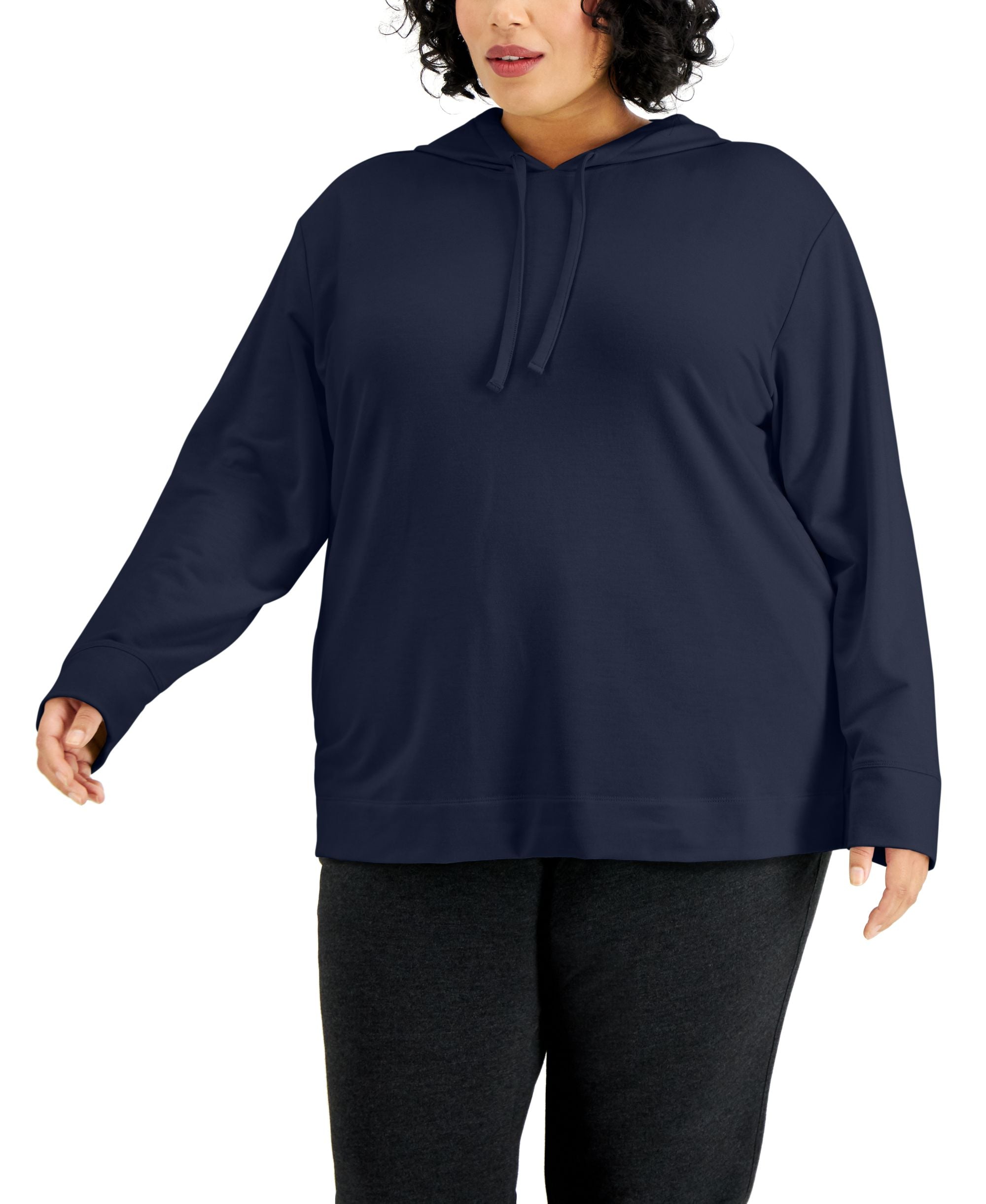 Karen Scott Plus Size French Terry Hoodie