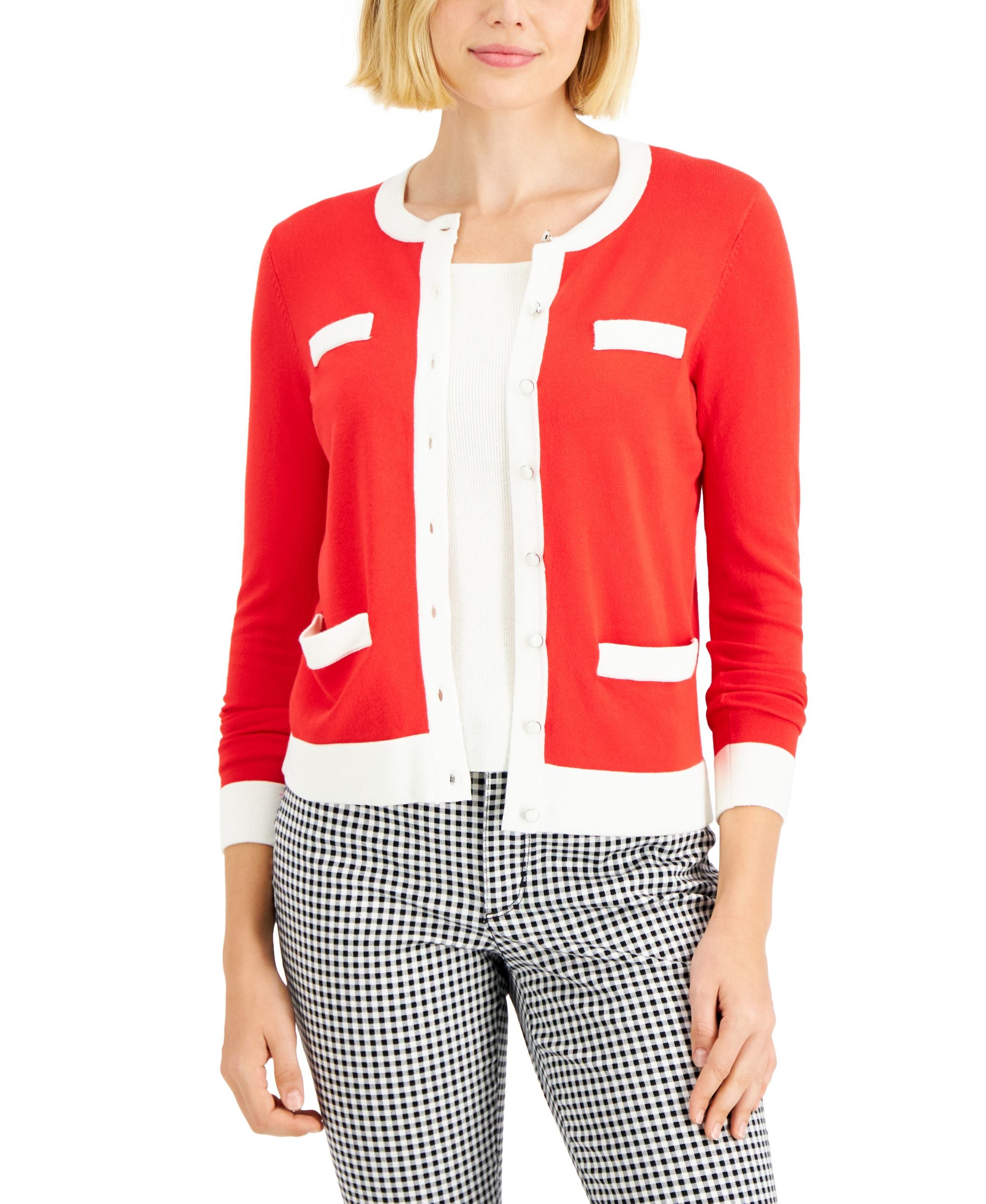 Charter Club Colorblocked Cardigan