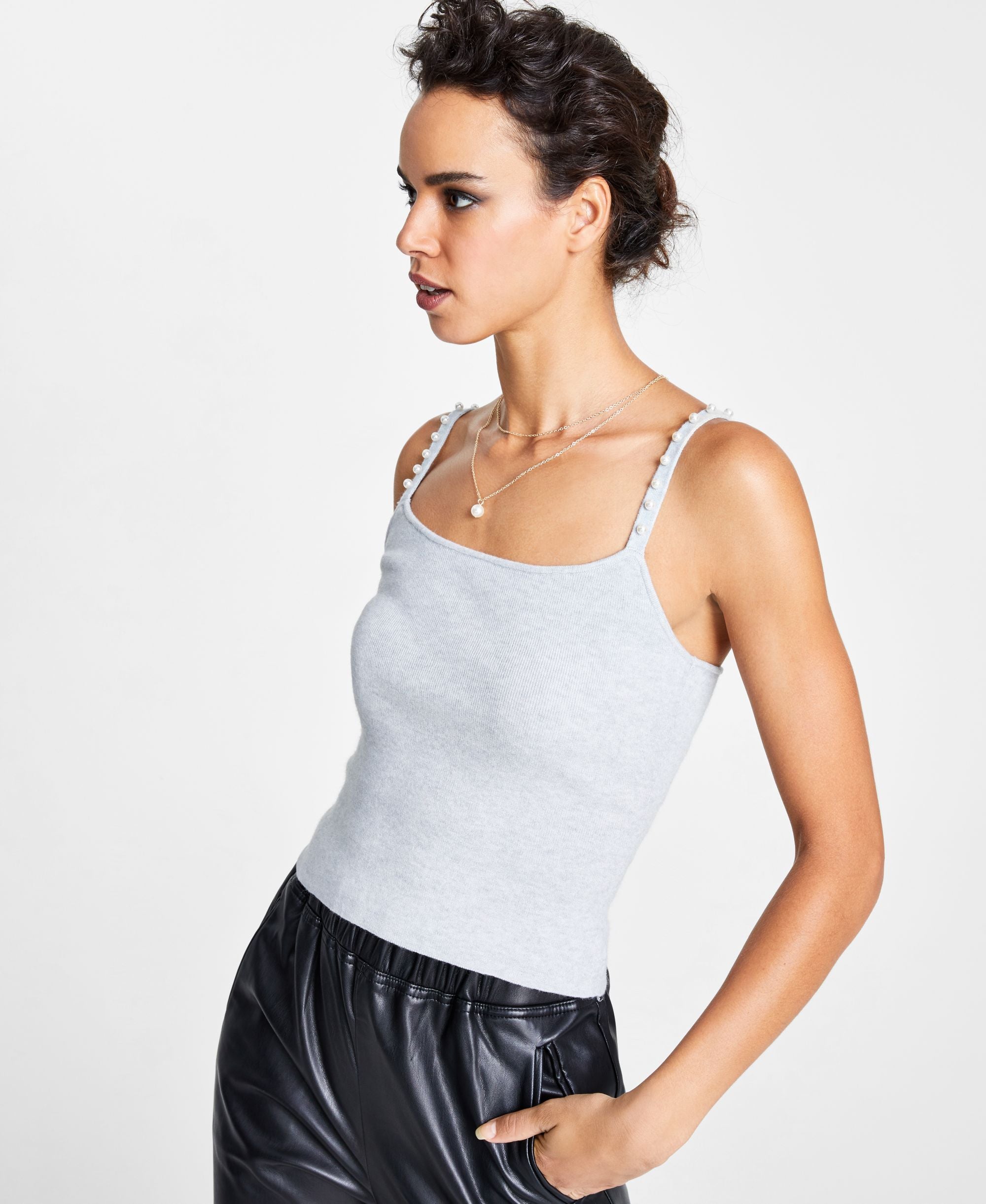 INC International Concepts Embellished Strap Camisole