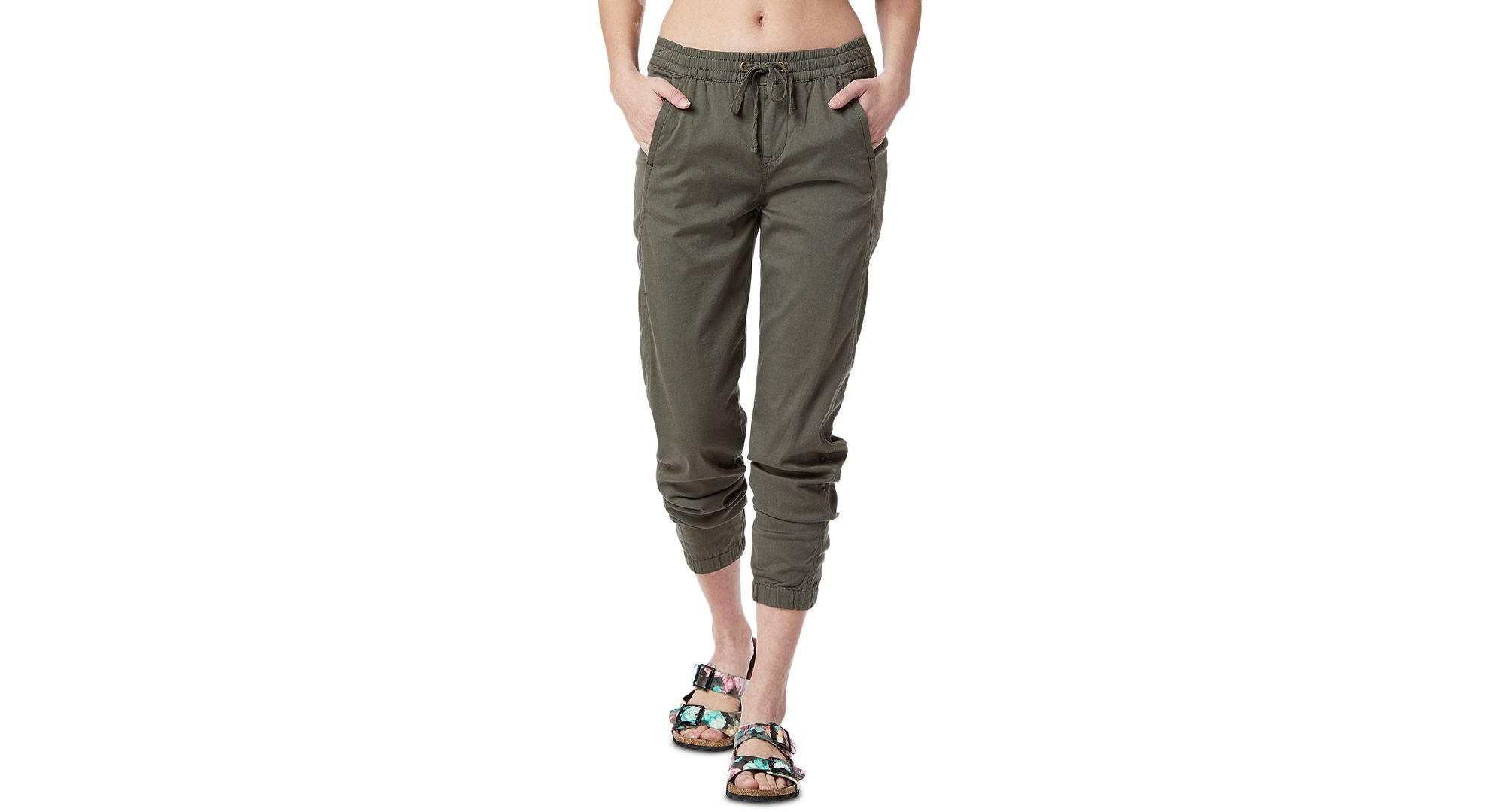 Juniors' Caylee Drawstring Waist Relaxed Jogger Pants