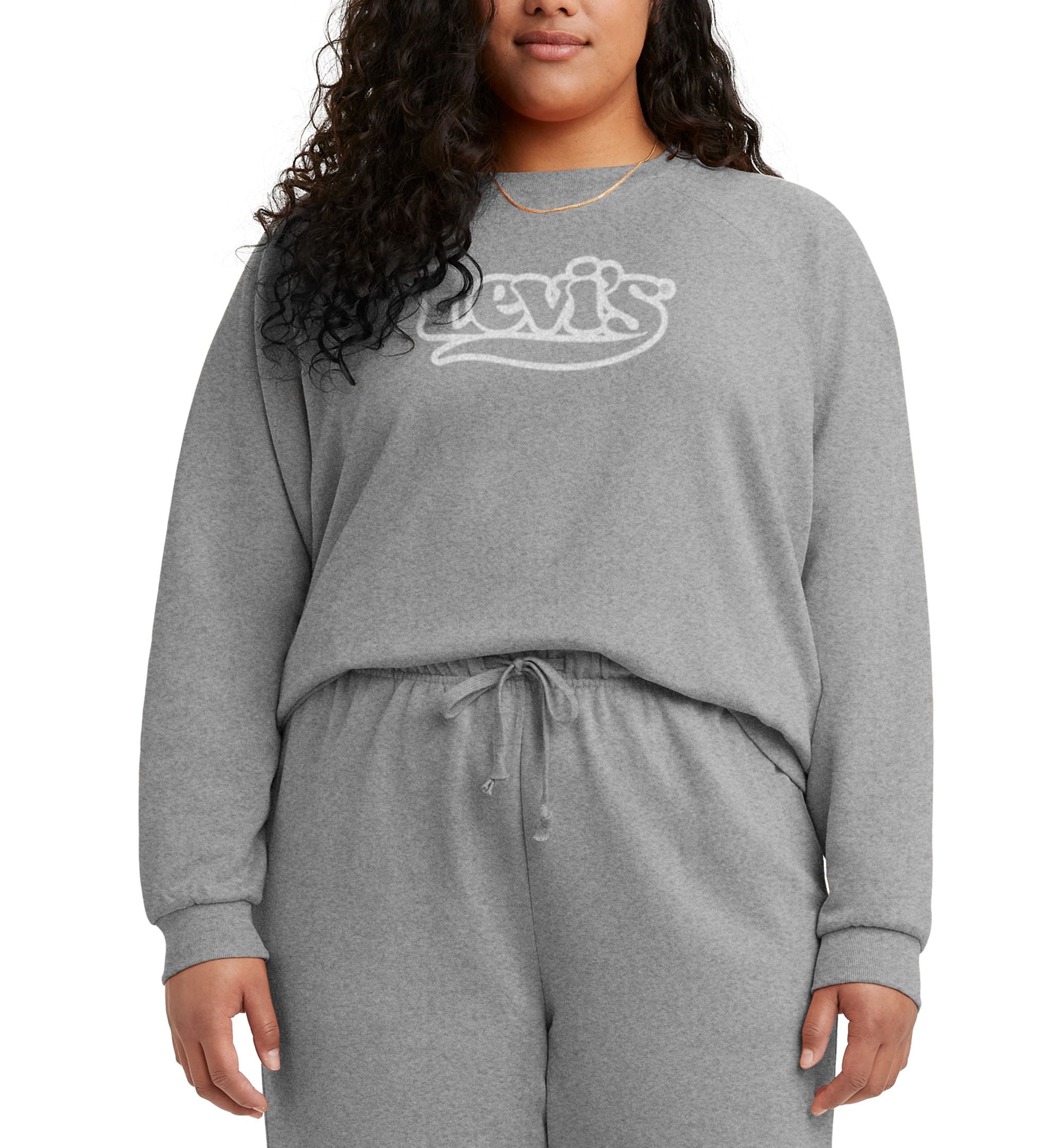 Levis Trendy Plus Size Logo Sweatshirt