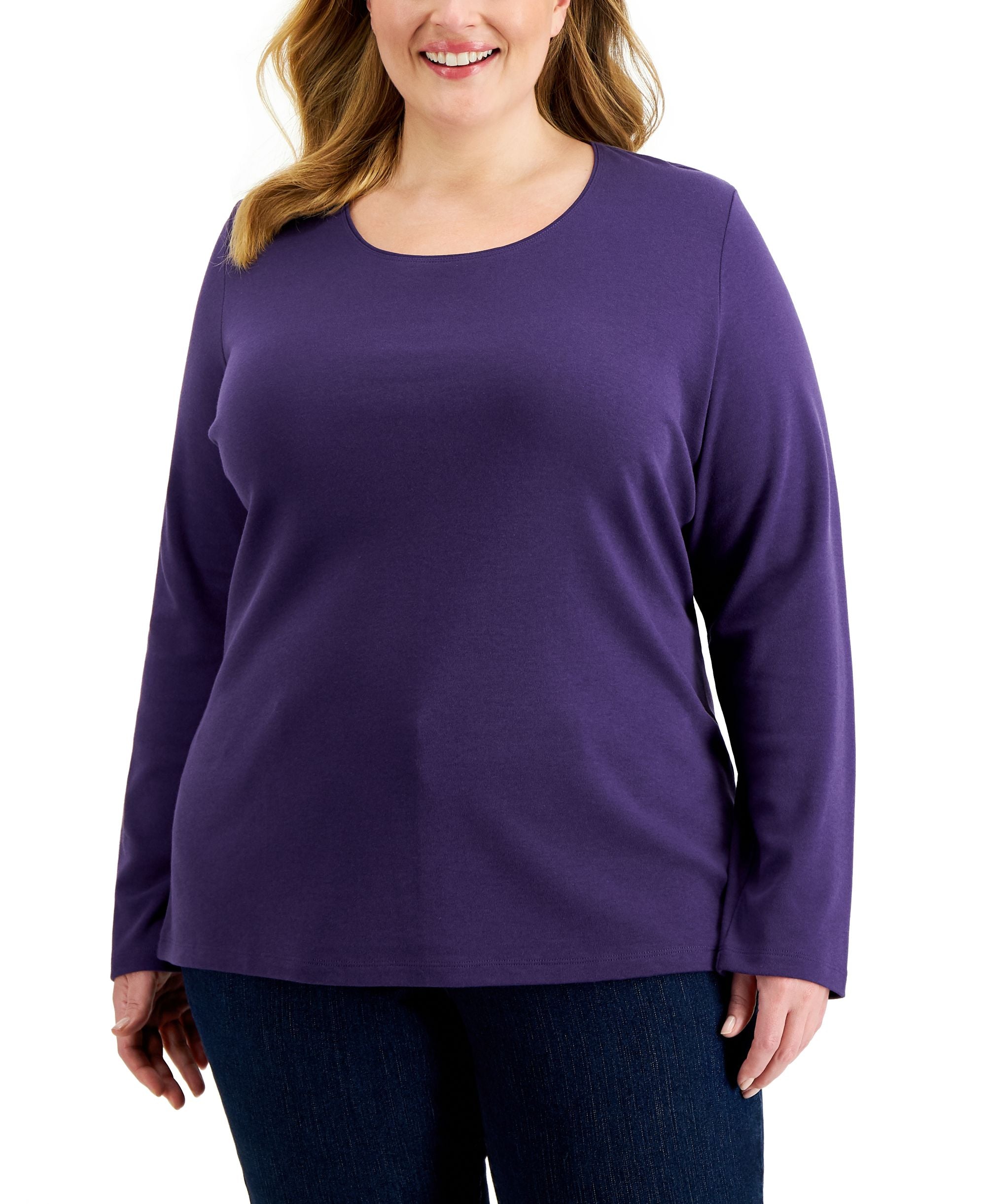 Plus Size Long Sleeve Top