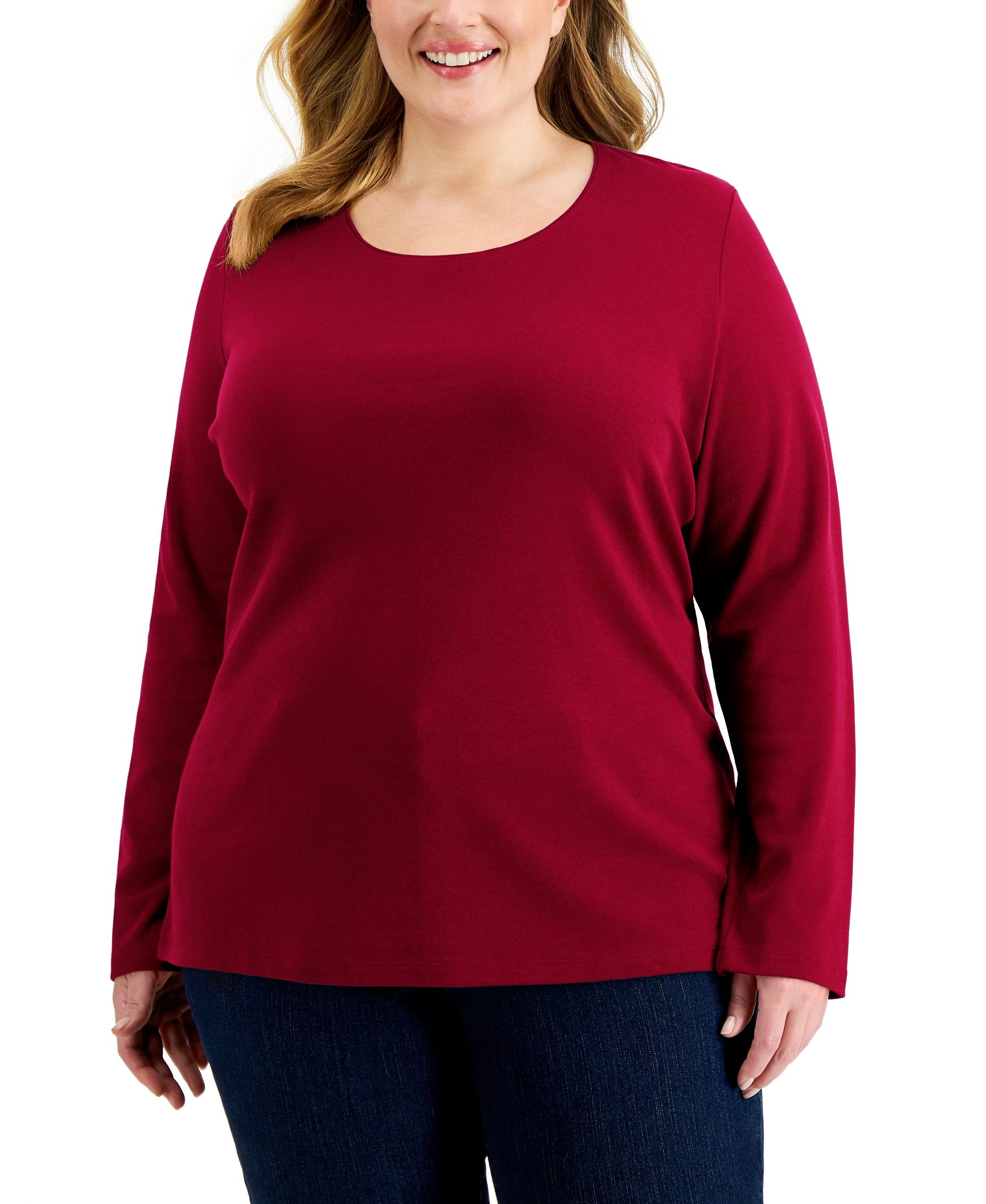 Plus Size Long Sleeve Top