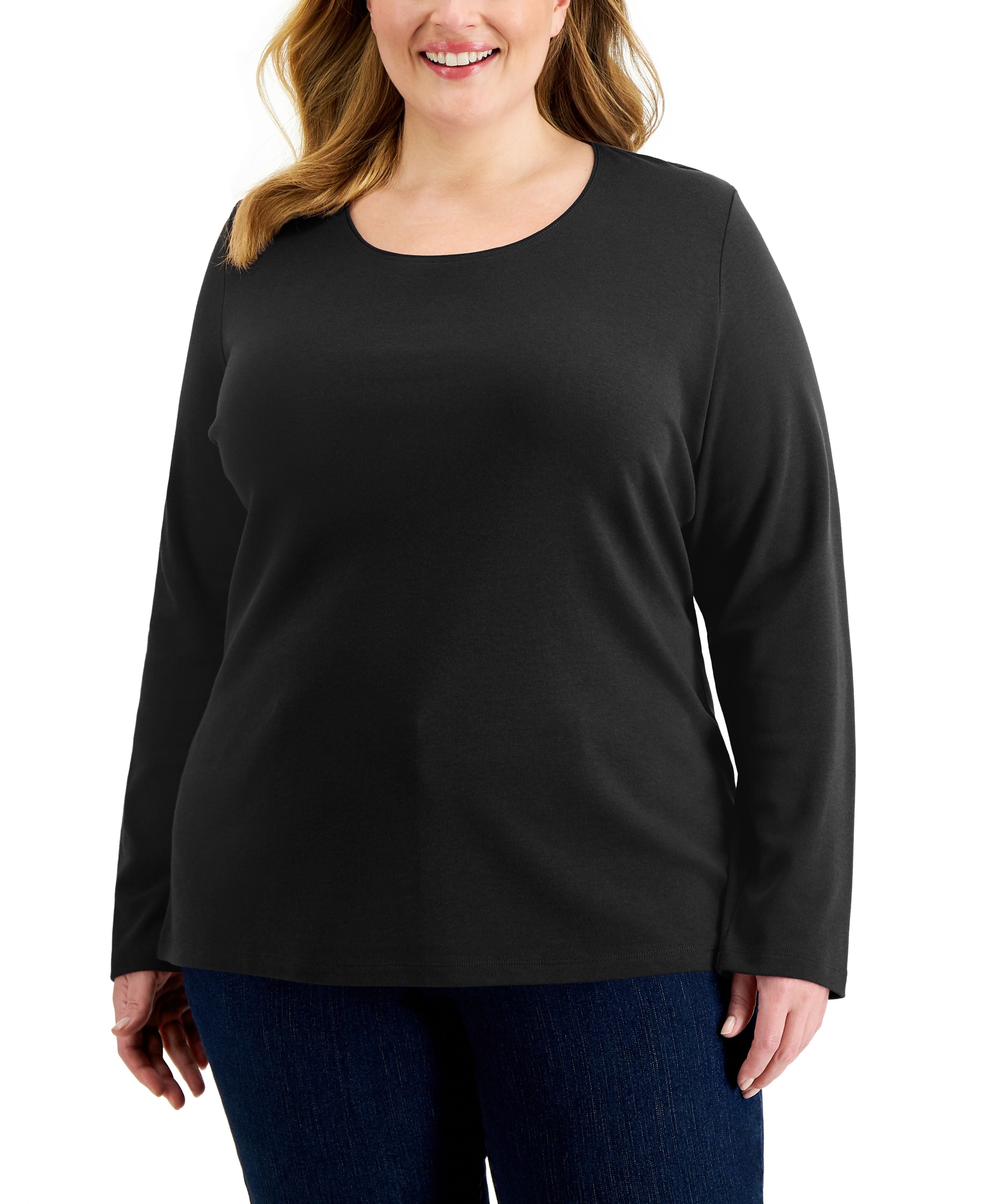 Plus Size Long Sleeve Top