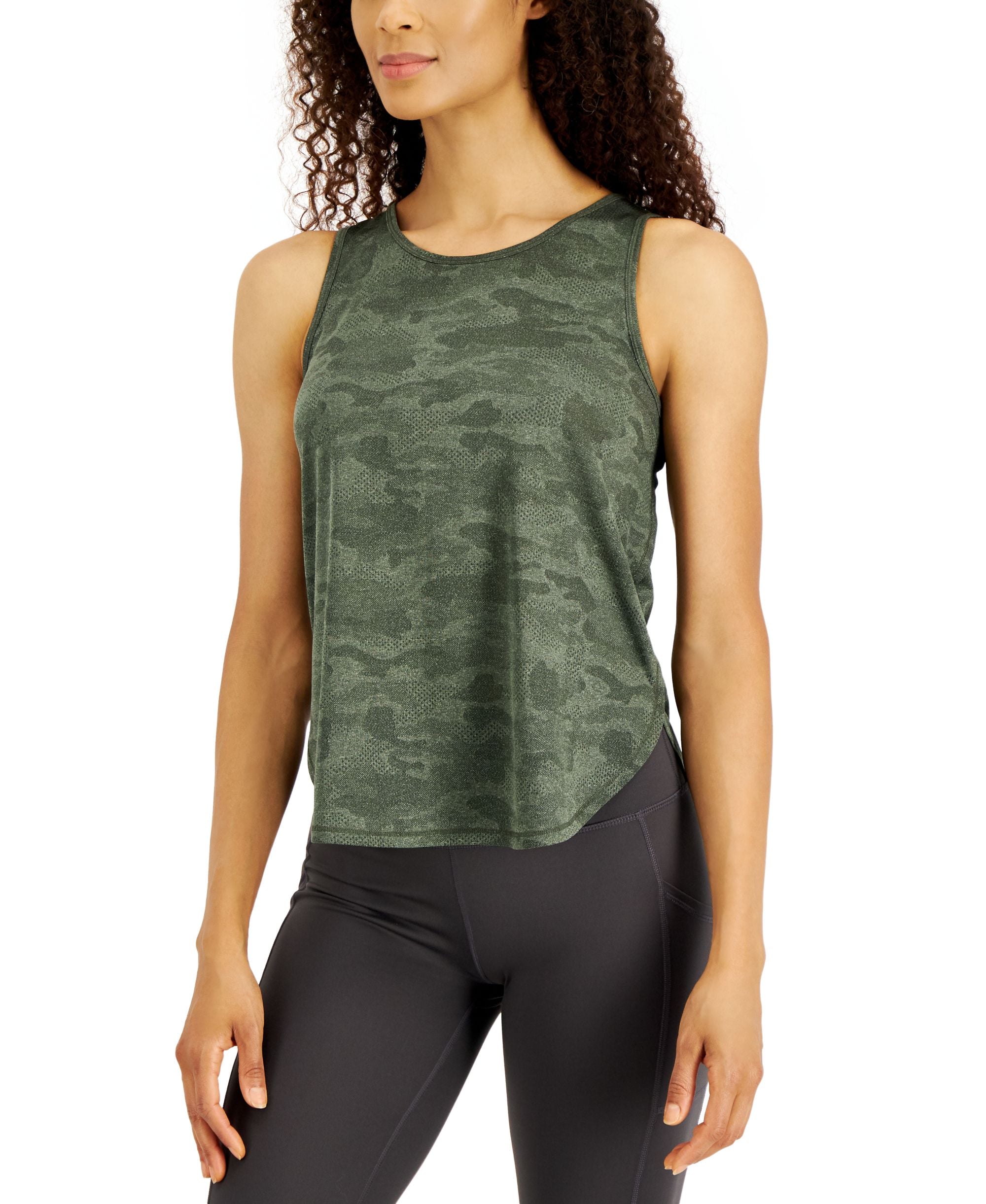 ID Ideology Jacquard Camo Tank Top