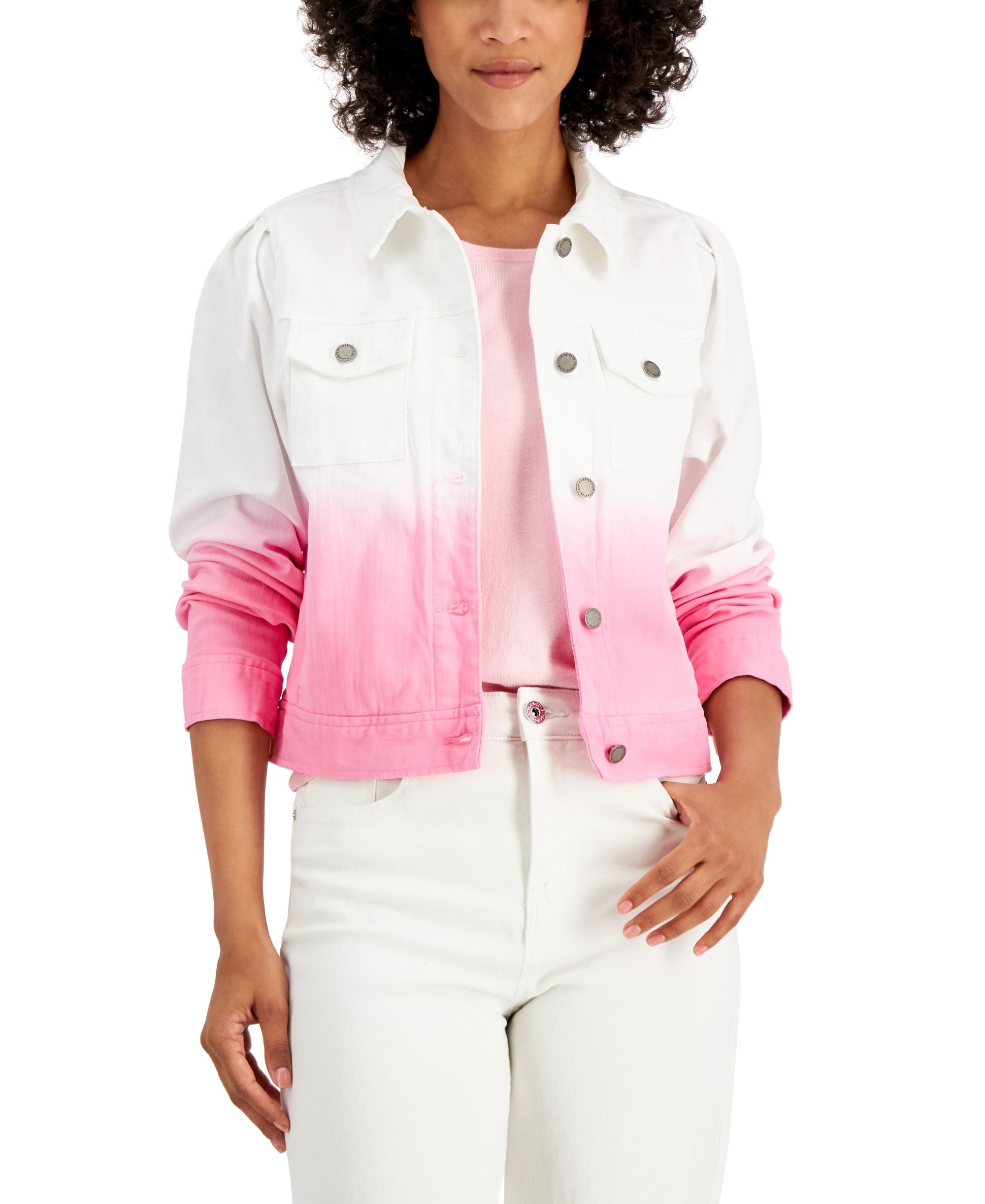 Charter Club Ombre Denim Jacket