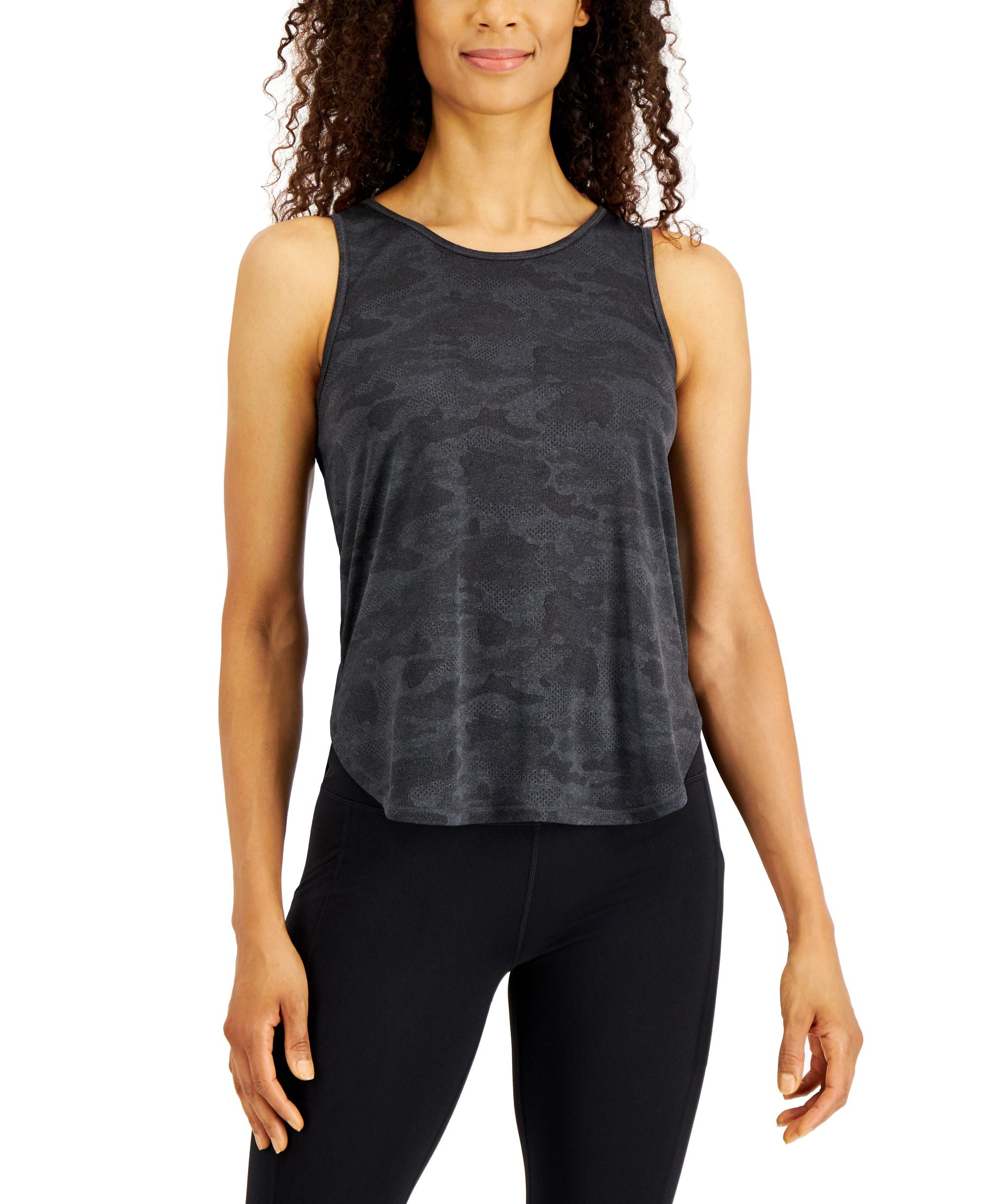 ID Ideology Jacquard Camo Tank Top
