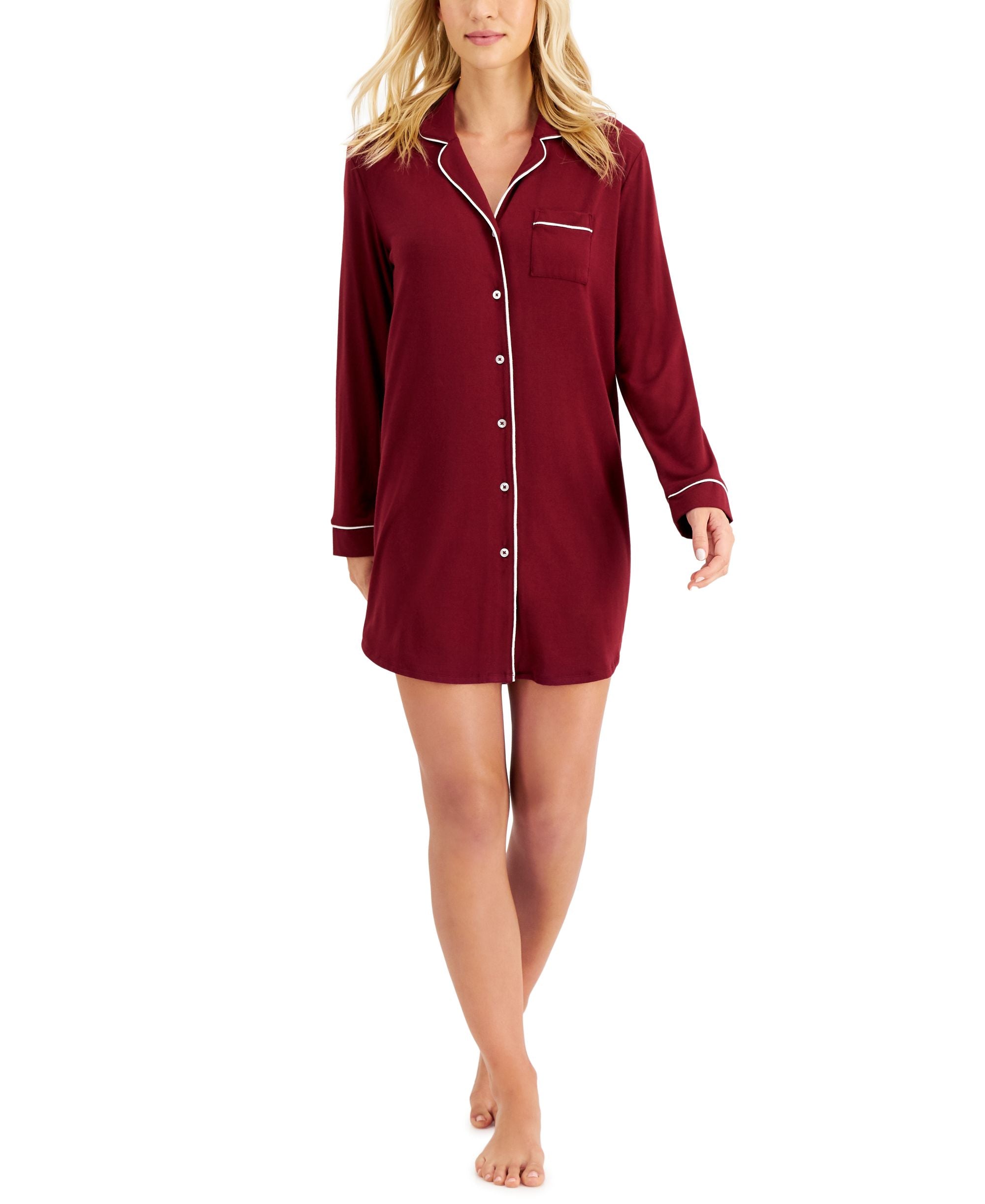 Alfani Super Soft Modal Basic Sleep Shirt