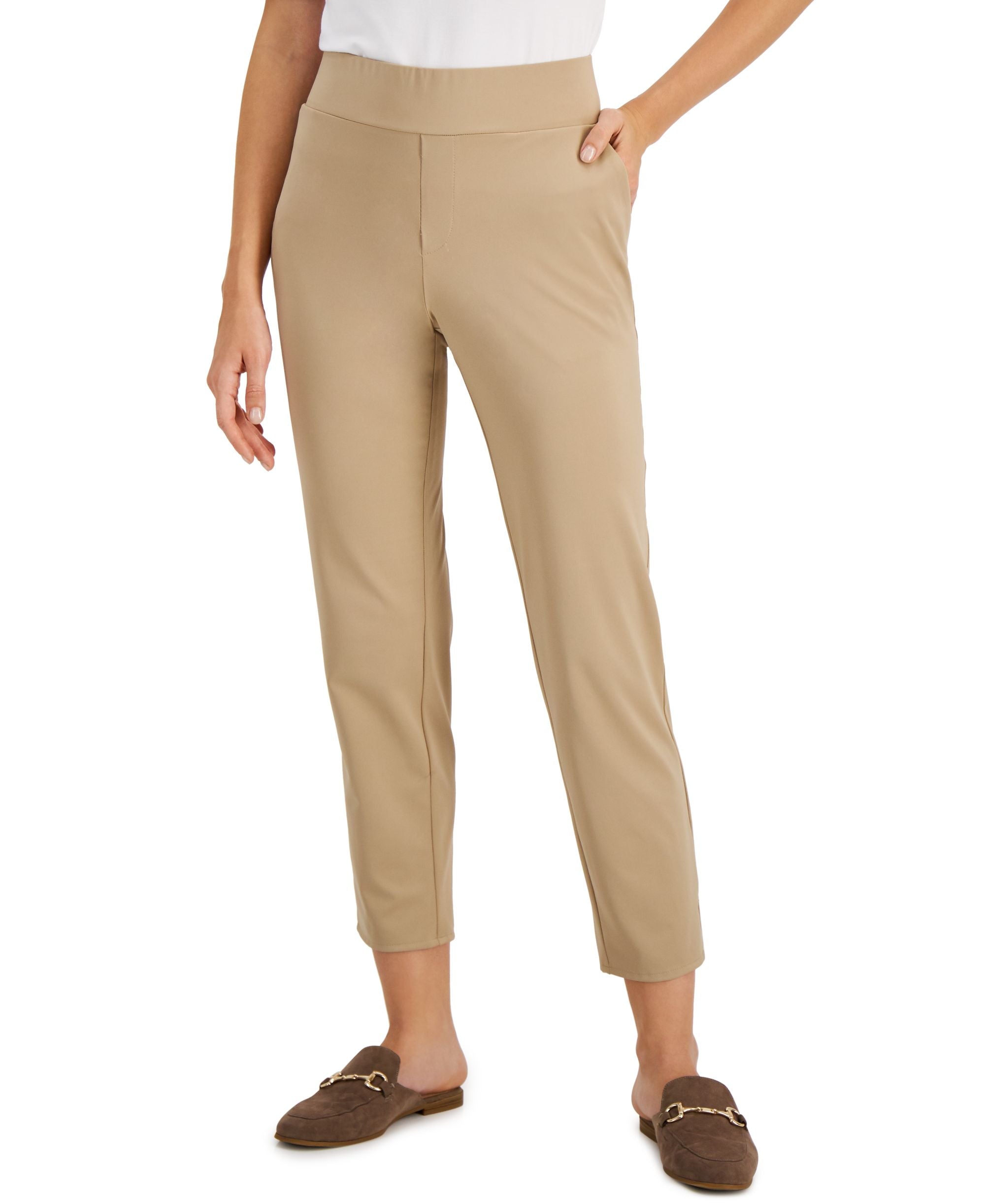 Alfani Pull On Straight Leg Pants