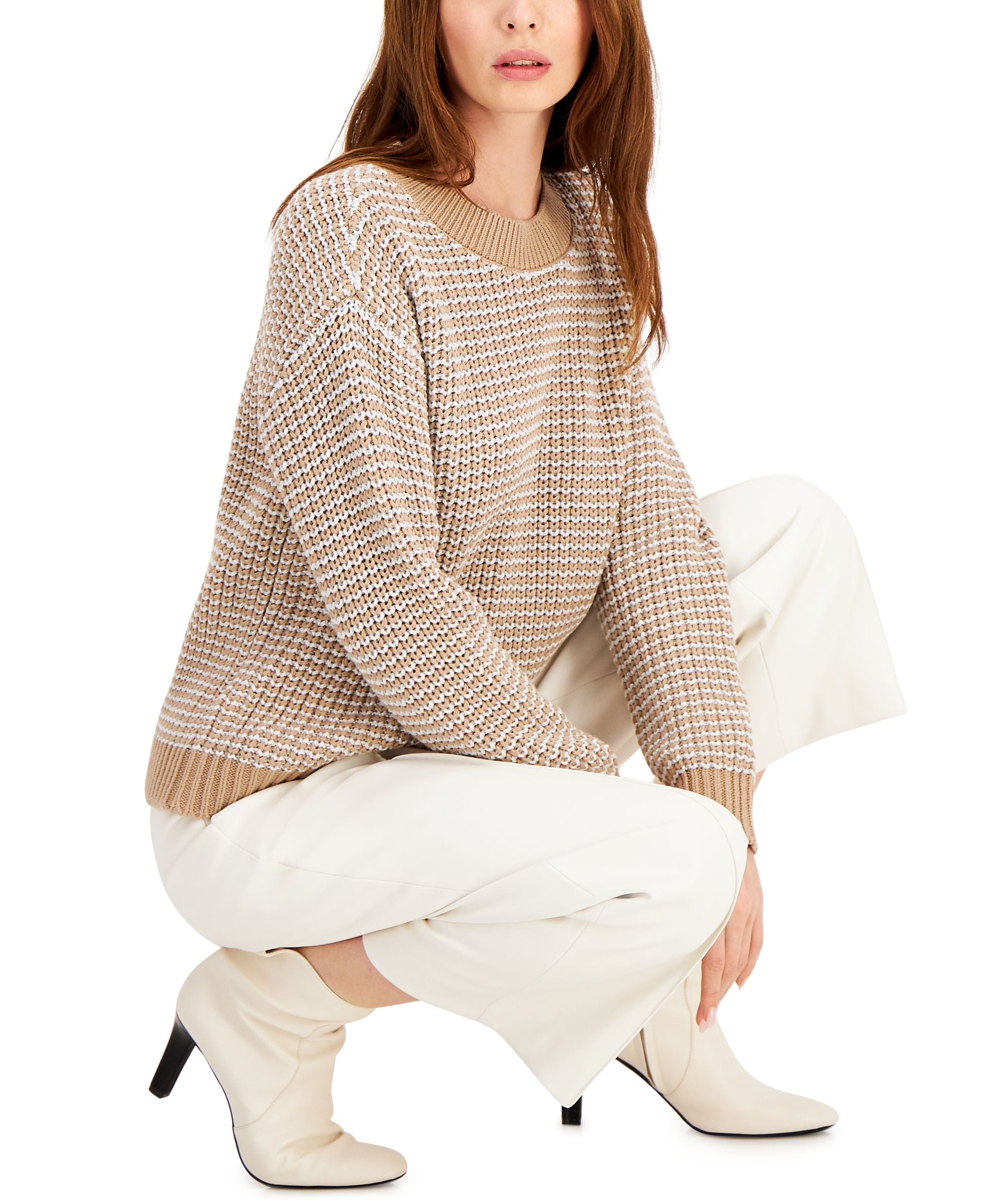Alfani Shine Crewneck Sweater