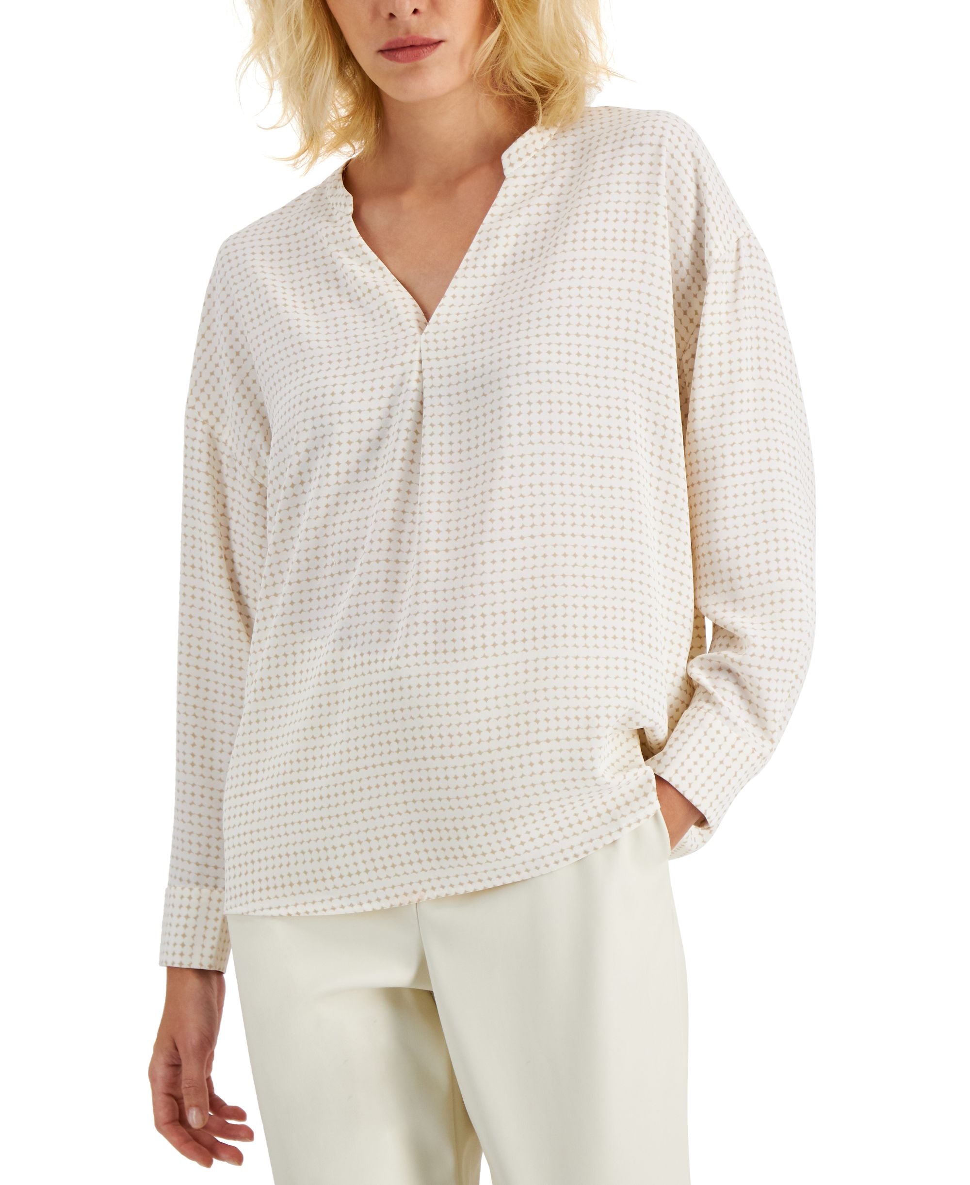 Alfani V Neck Top